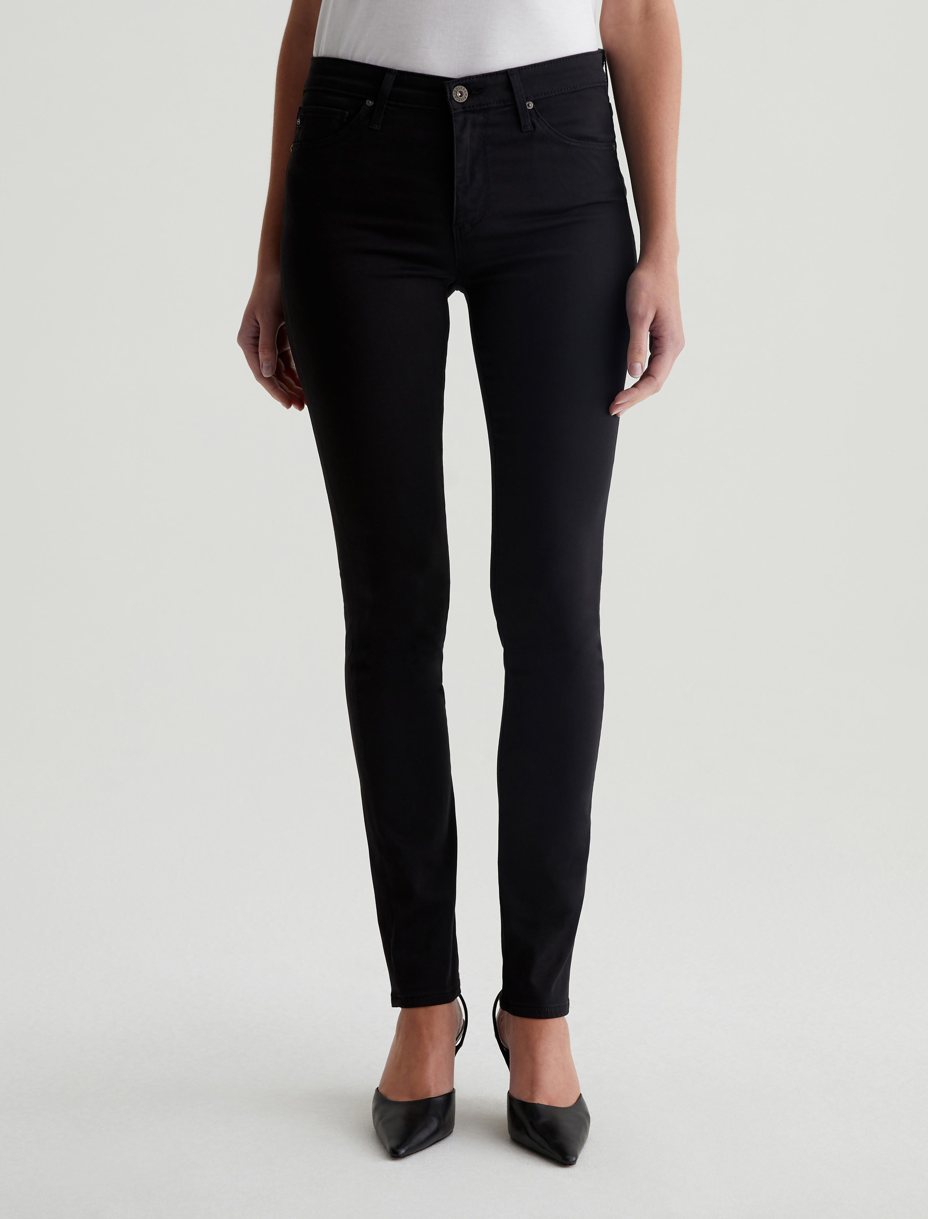 Prima Super Black Cigarette Leg Women Bottom Photo 2