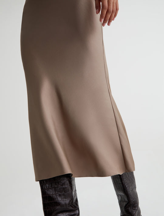 Karina Skirt Brooklyn Taupe Classic Skirt Women Bottom Photo 3