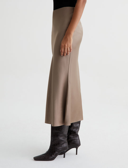 Karina Skirt Brooklyn Taupe Classic Skirt Women Bottom Photo 4