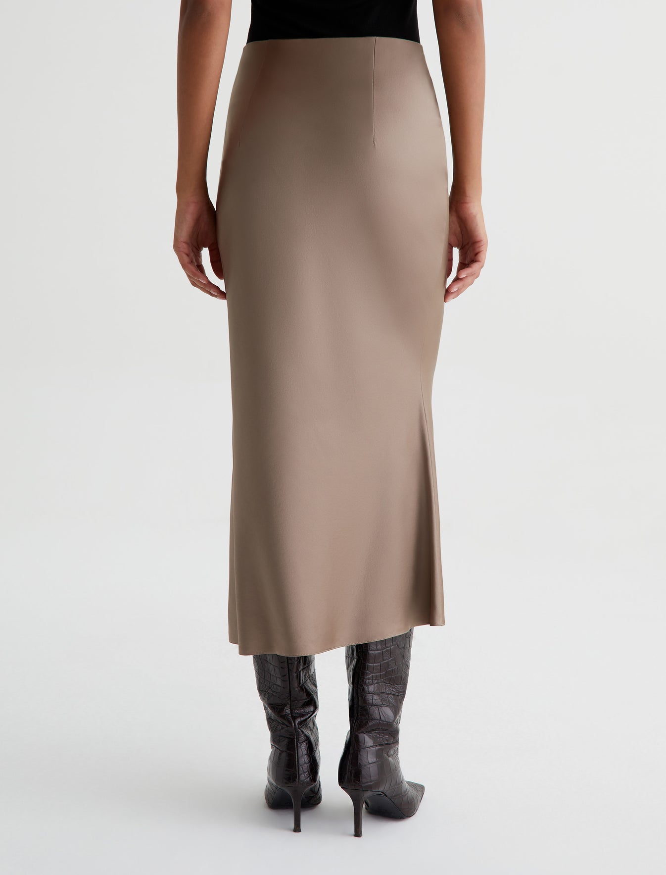 Karina Skirt Brooklyn Taupe Classic Skirt Women Bottom Photo 6