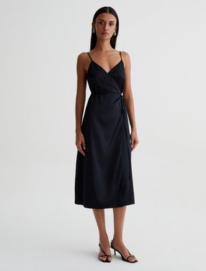 Seah Dress True Black Classic Wrap Dress Women Top Photo 1