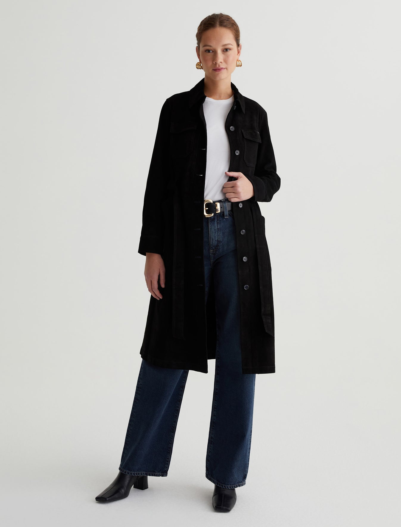 Novi True Black Safari Trench Dress Womens Bottom   Photo 2