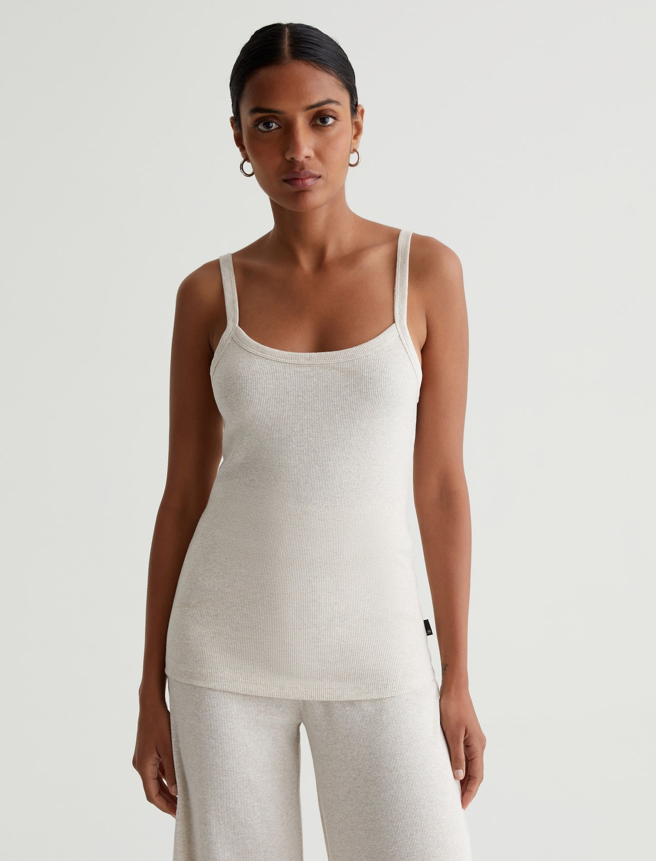 Ever Tank Snow White Slim Ribbed Tank Photo 2