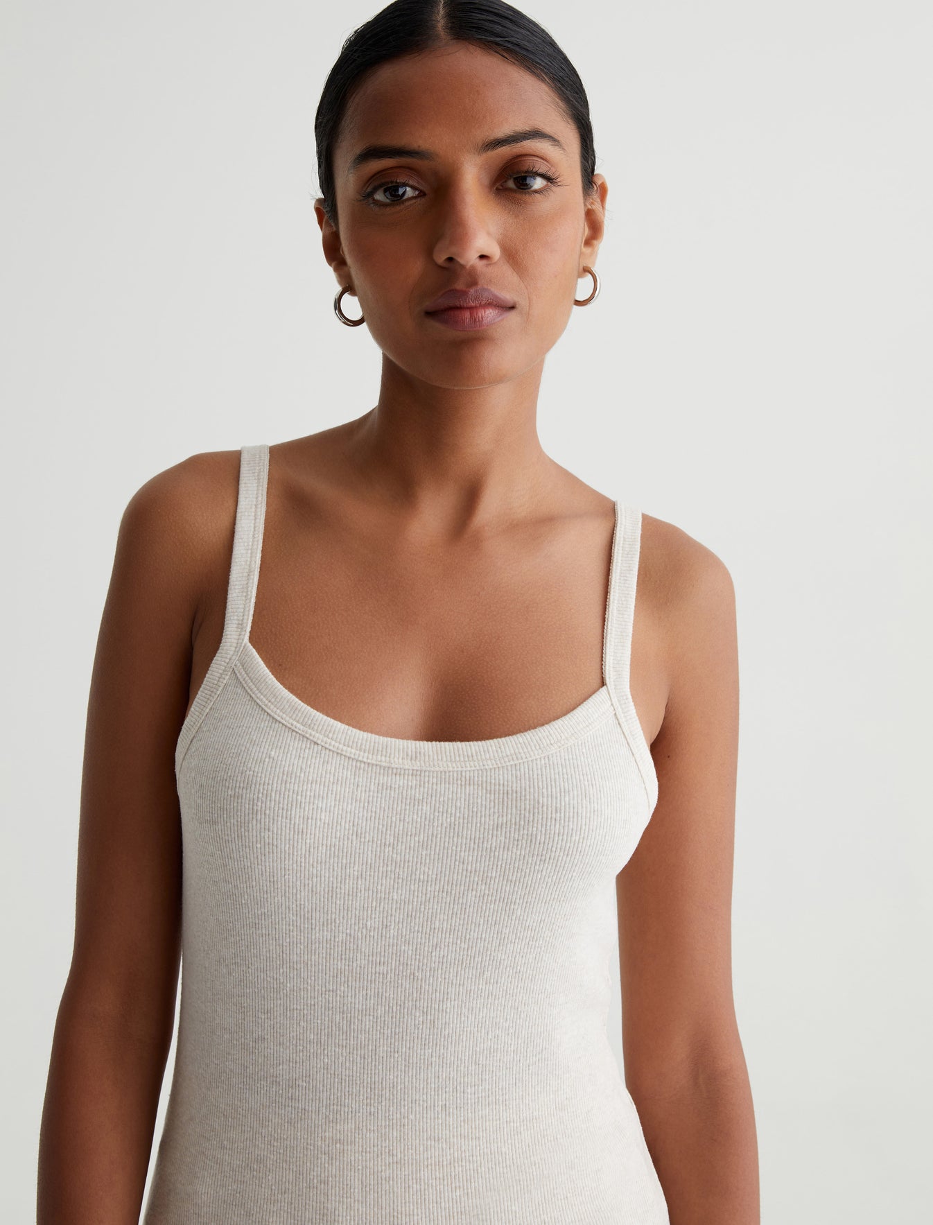 Ever Tank Snow White Slim Ribbed Tank Photo 3