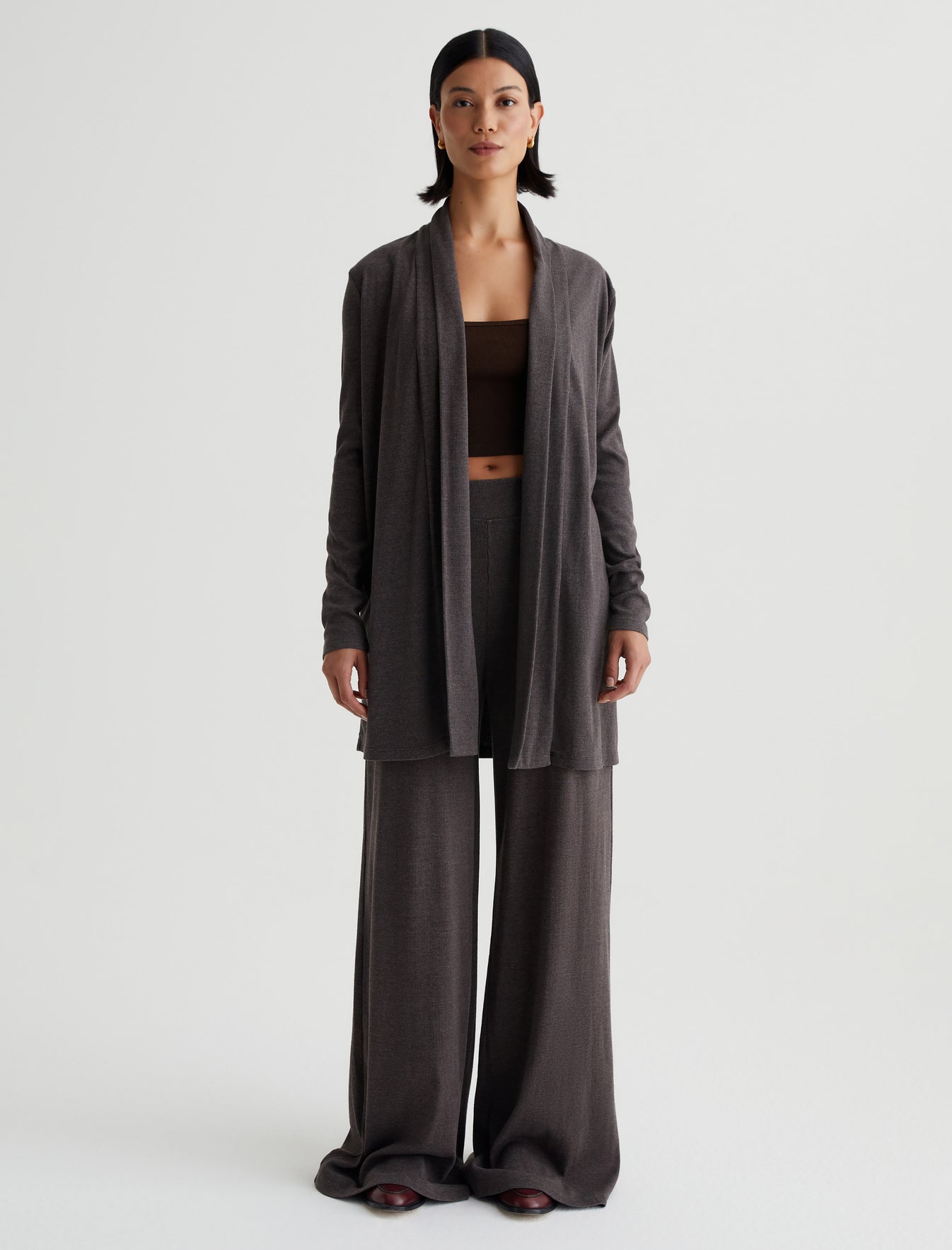 Women Saamie Cardigan Stone Brown Photo 1