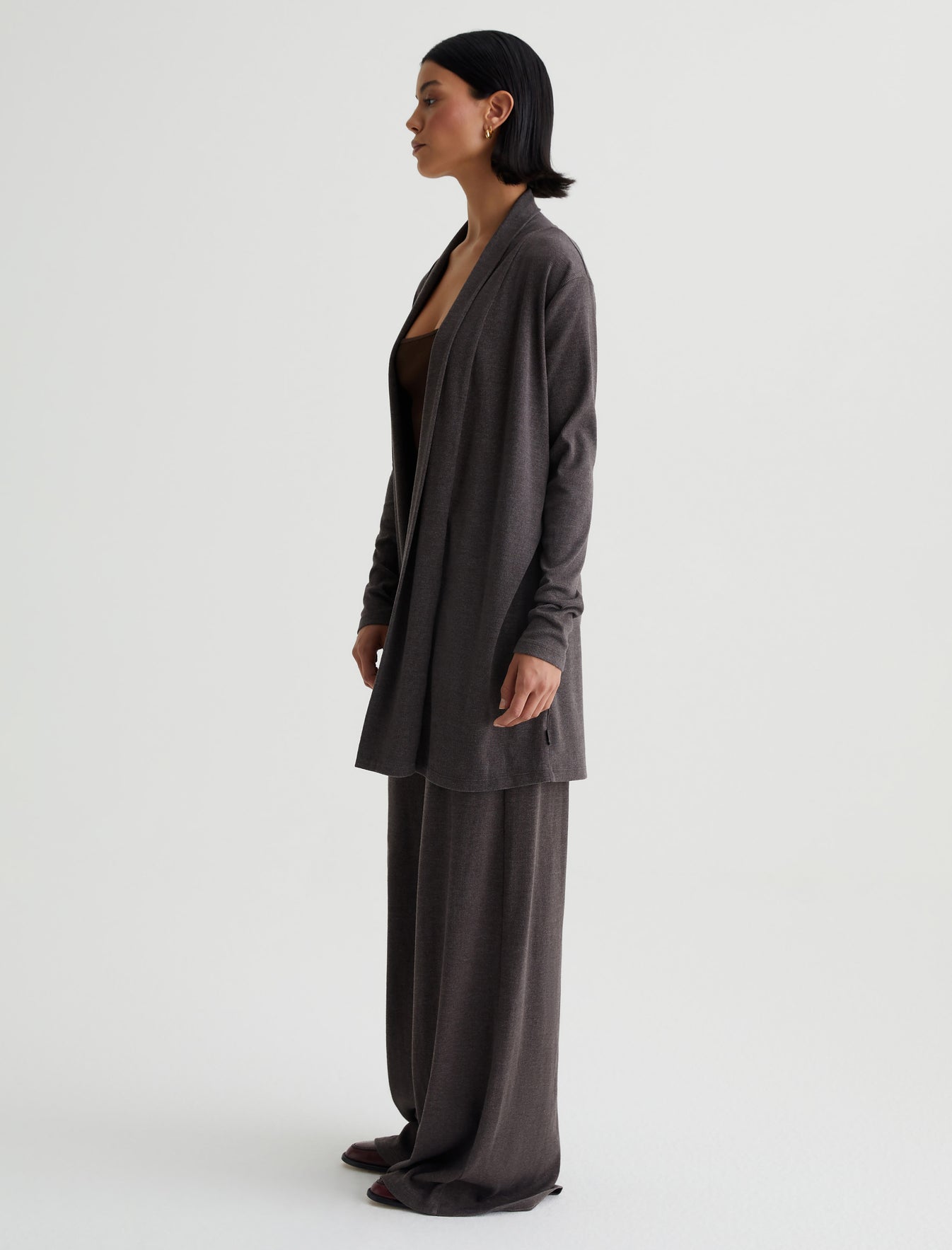 Women Saamie Cardigan Stone Brown Photo 2