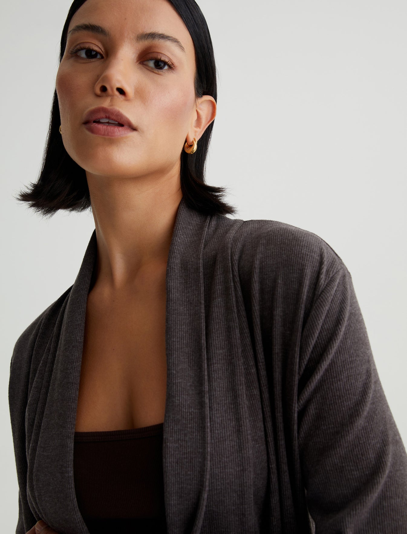 Women Saamie Cardigan Stone Brown Photo 4