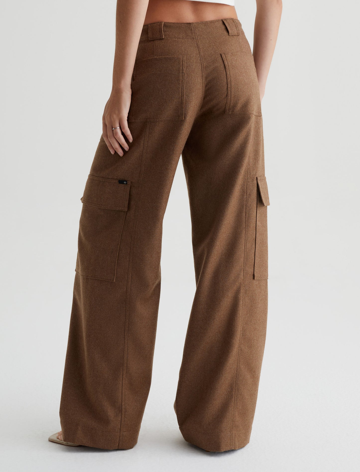 Amia Umber Wide Leg Cargo Trouser Women Bottom Photo 6