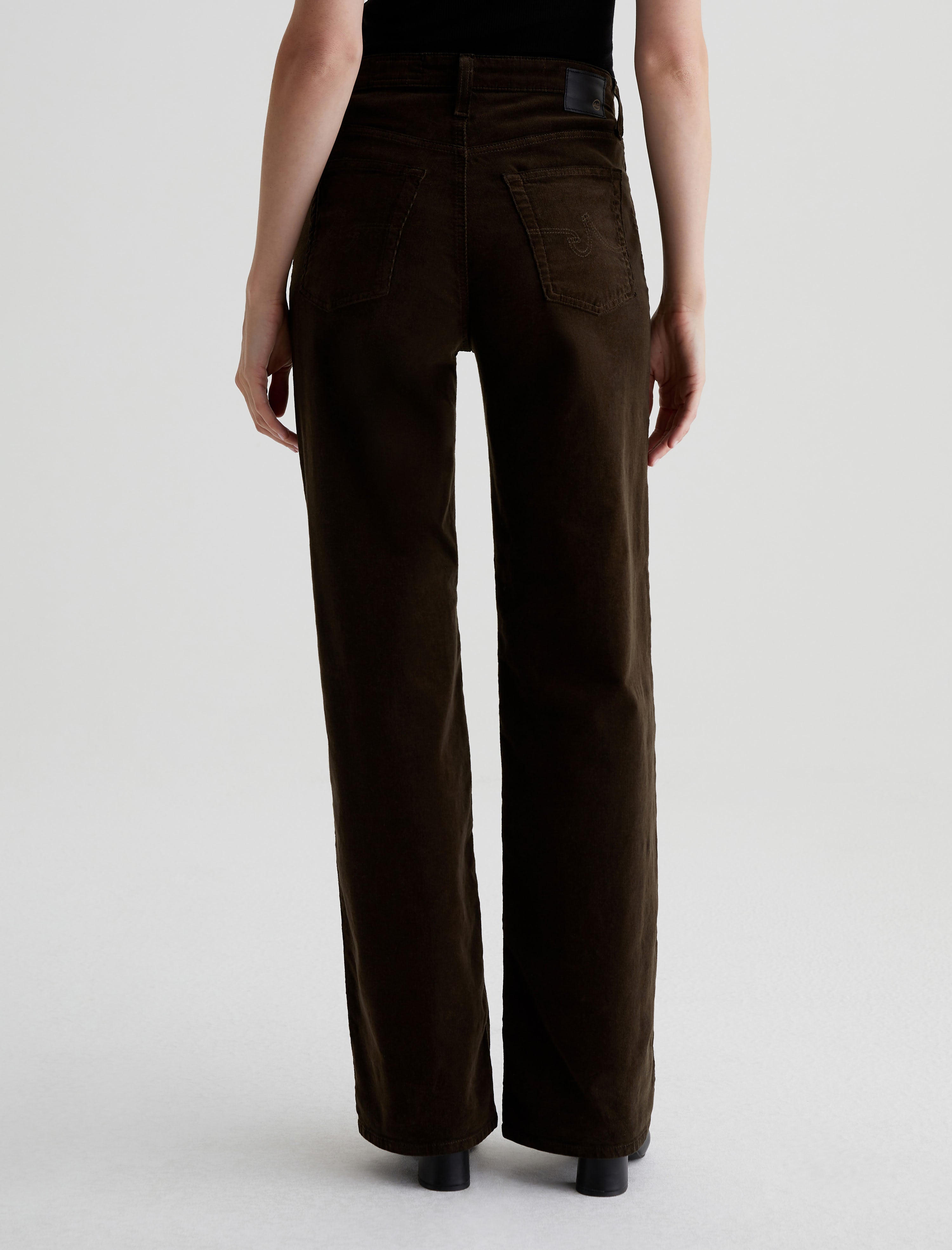 Kora Rich Umber Corduroy High-Rise Wide Leg Women Bottom Photo 6