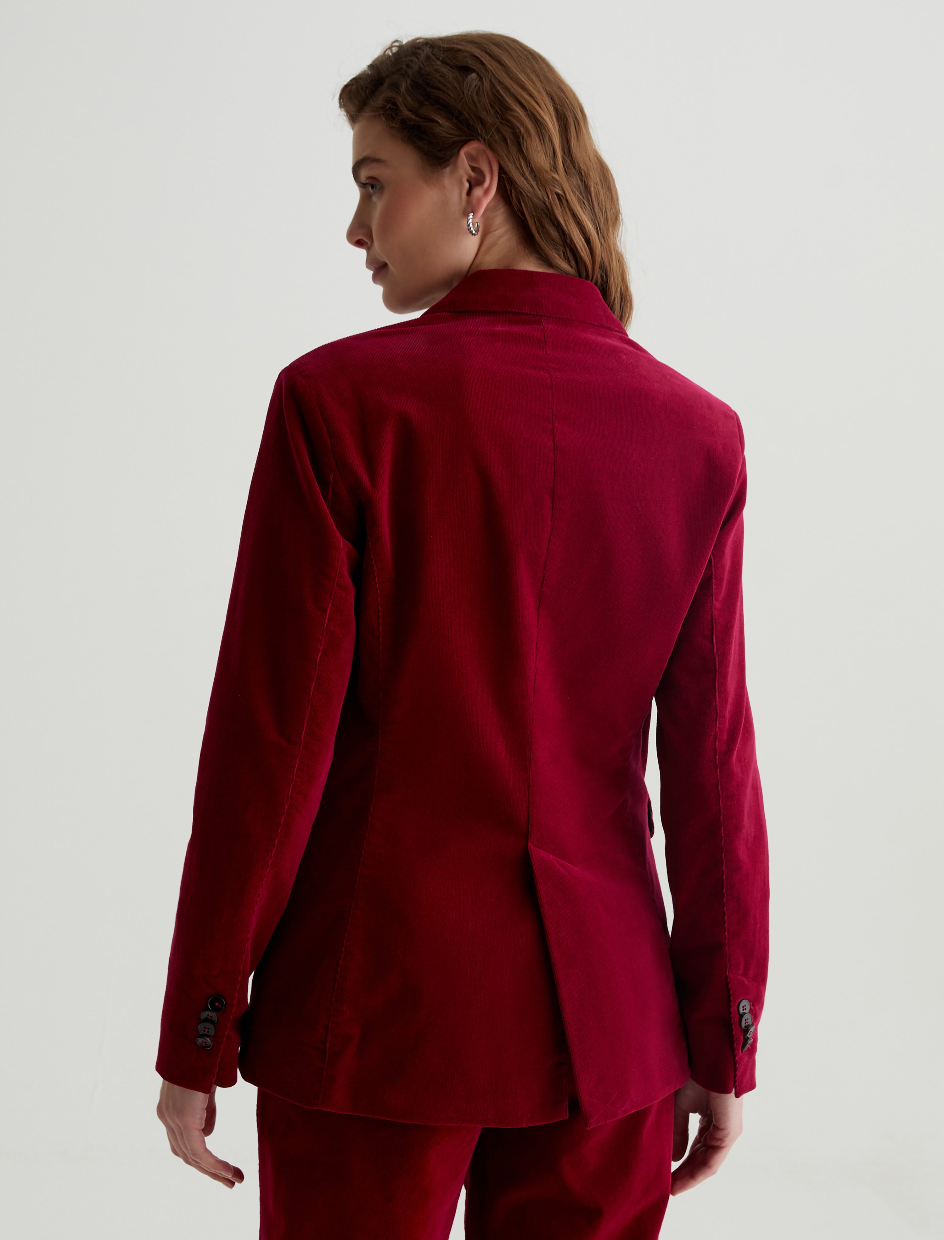Women Rue Corduroy Blazer Deep Magenta at AG Jeans Official