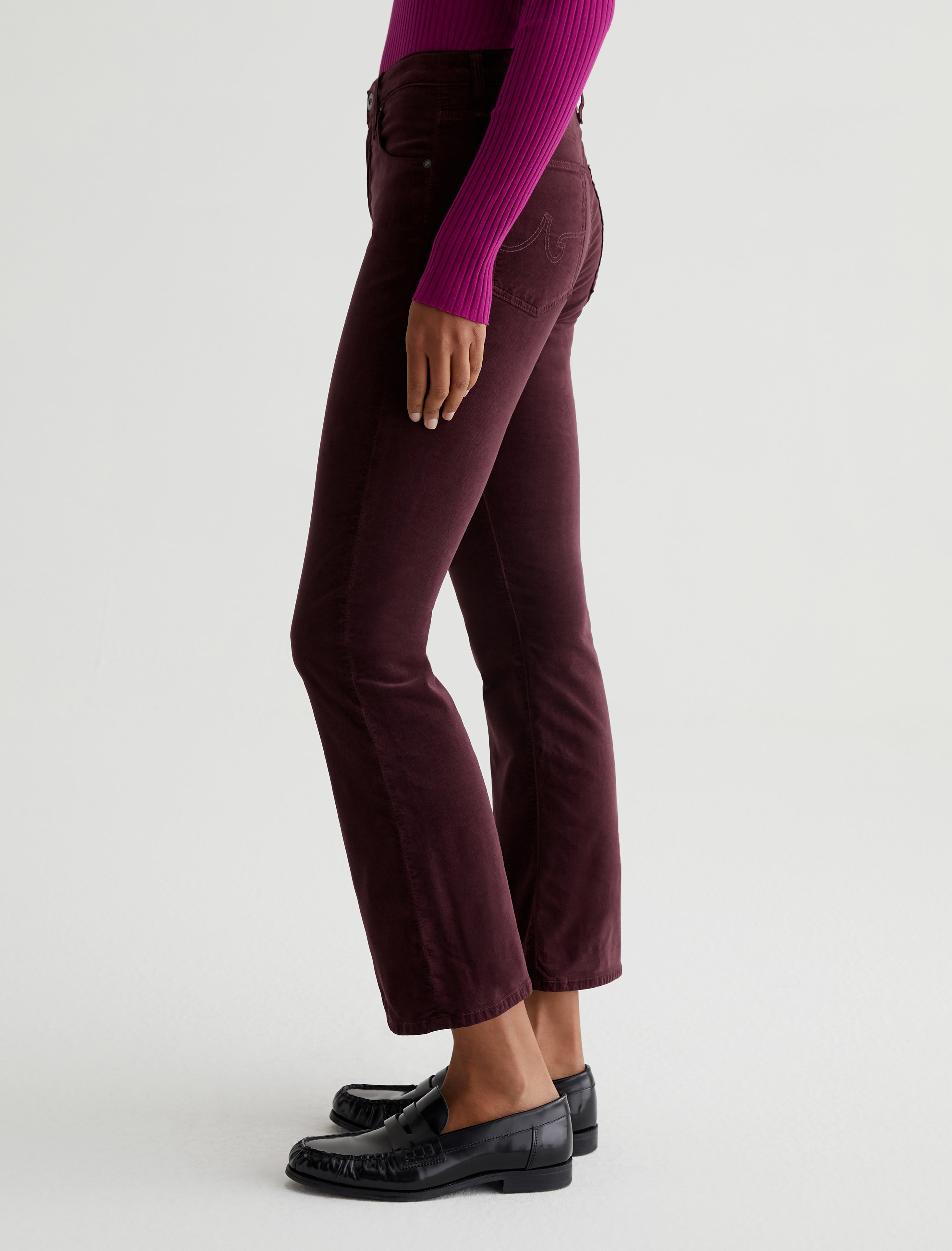 Women Farrah Boot Crop Pinot Noir at AG Jeans Official Store