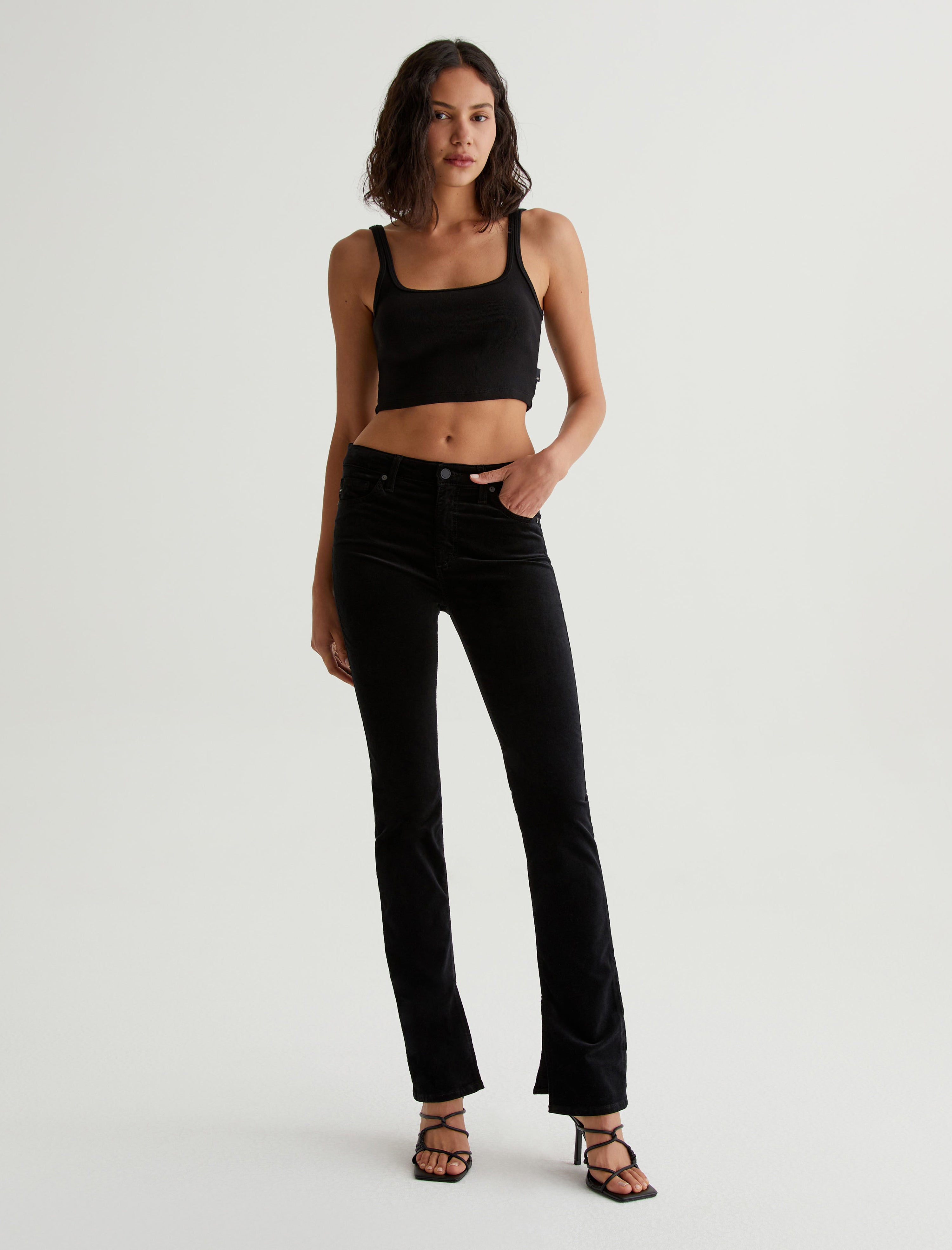 Womens Mari Extended Super Black at AG Jeans Official Store