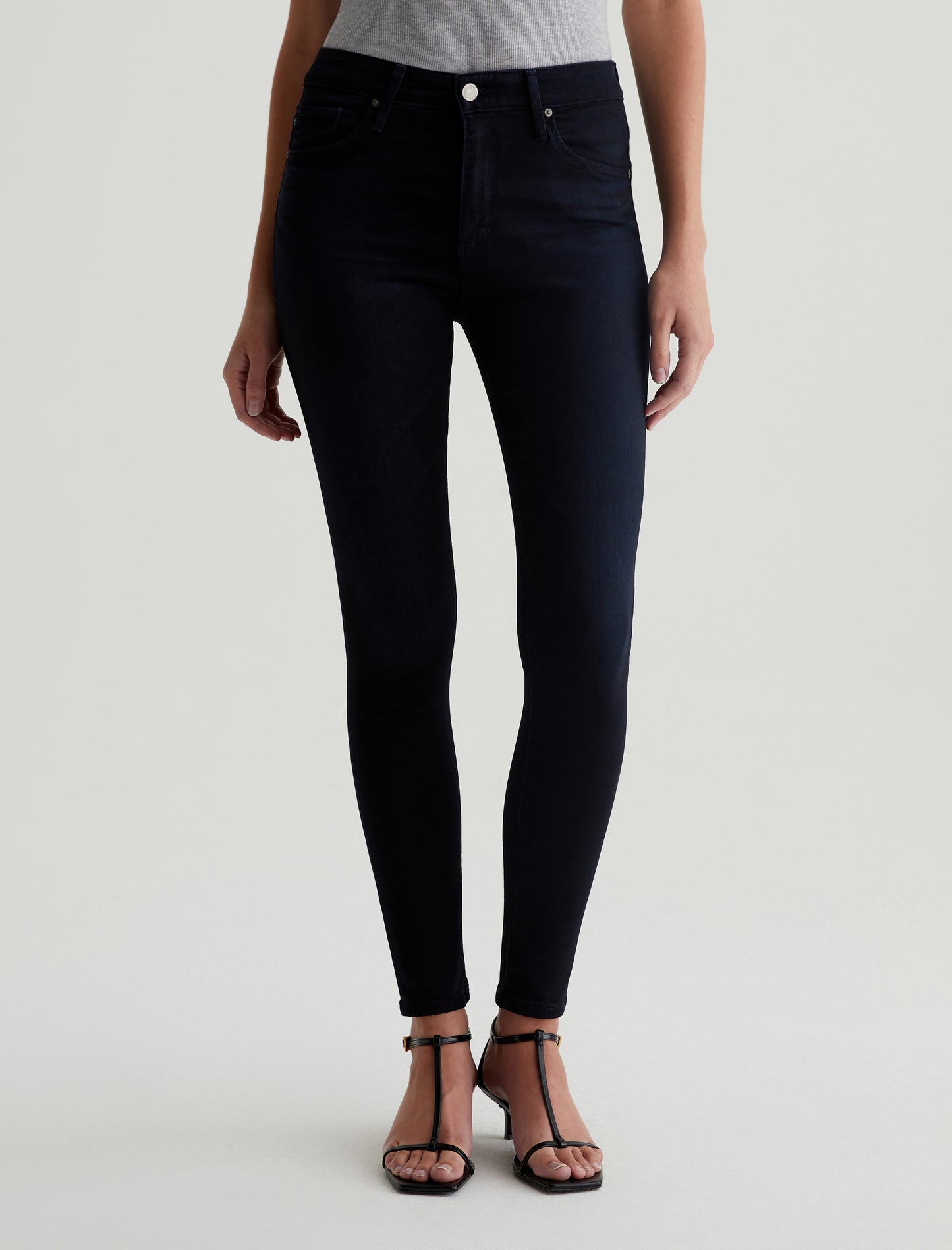 Farrah Skinny Ankle Blue Above High-Rise Skinny Ankle Women Bottom Photo 2