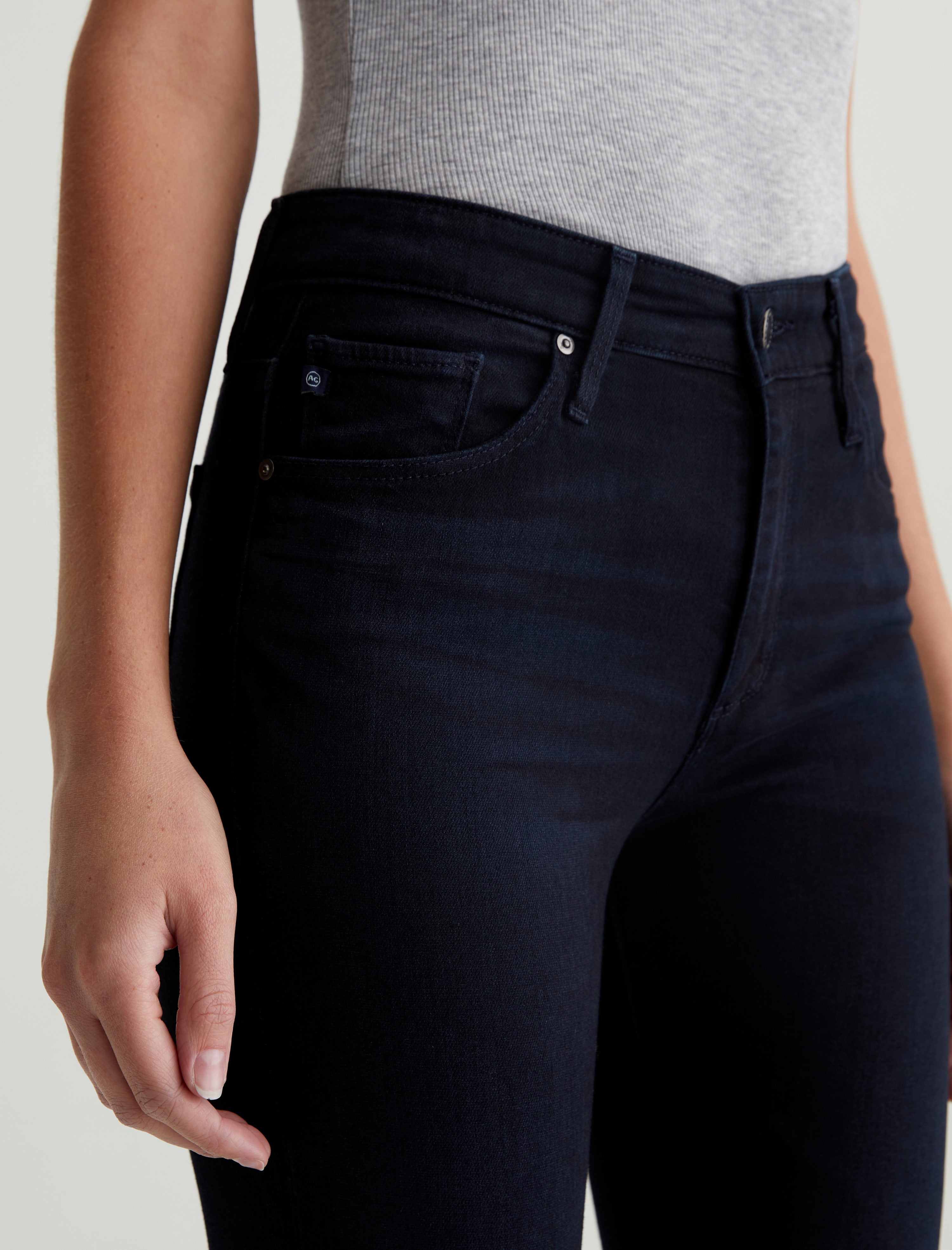 Farrah Skinny Ankle Blue Above Mid-Rise Skinny Ankle Women Bottom Photo 3