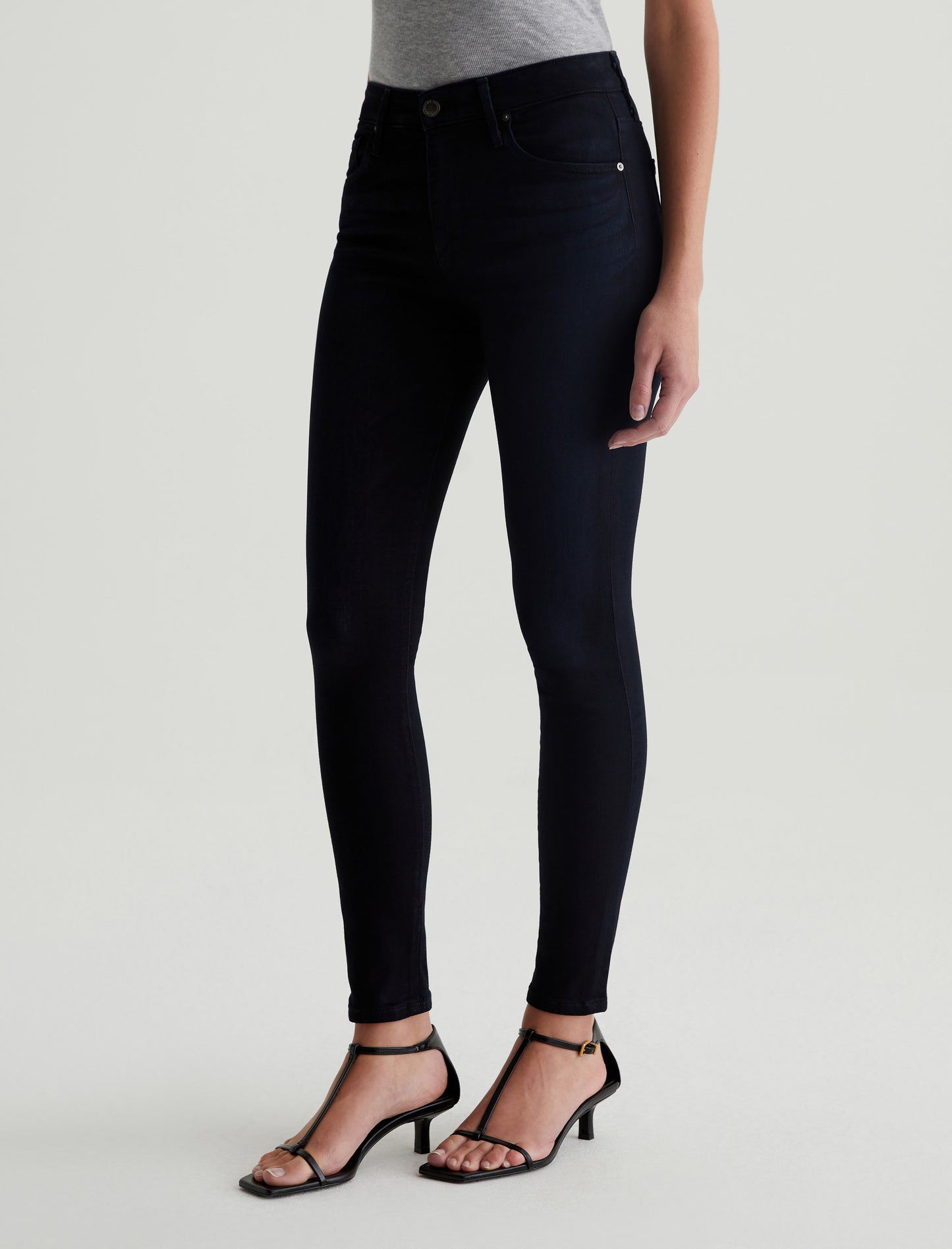 Farrah Skinny Ankle Blue Above High-Rise Skinny Ankle Women Bottom Photo 5