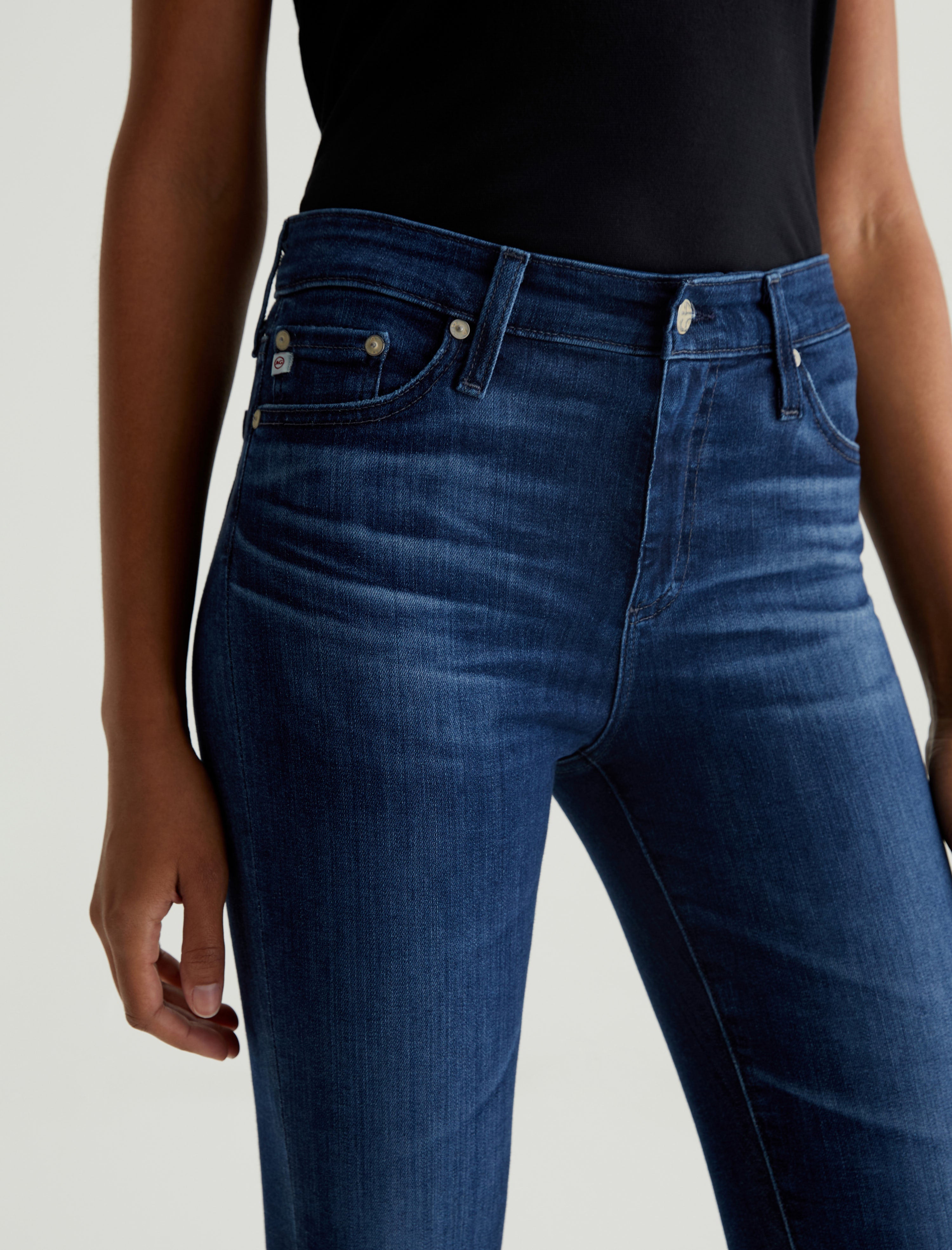 Mari 5 Years Blue Essence AG-ed High-Rise Slim Straight Leg Denim Women Bottom Photo 3