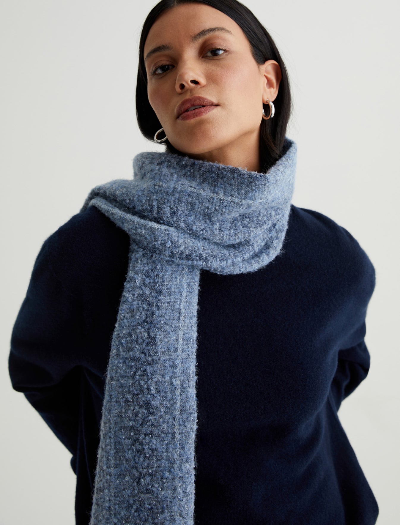 Accessory Arden Scarf Indigo Wool Stripe at AG Jeans Official Store