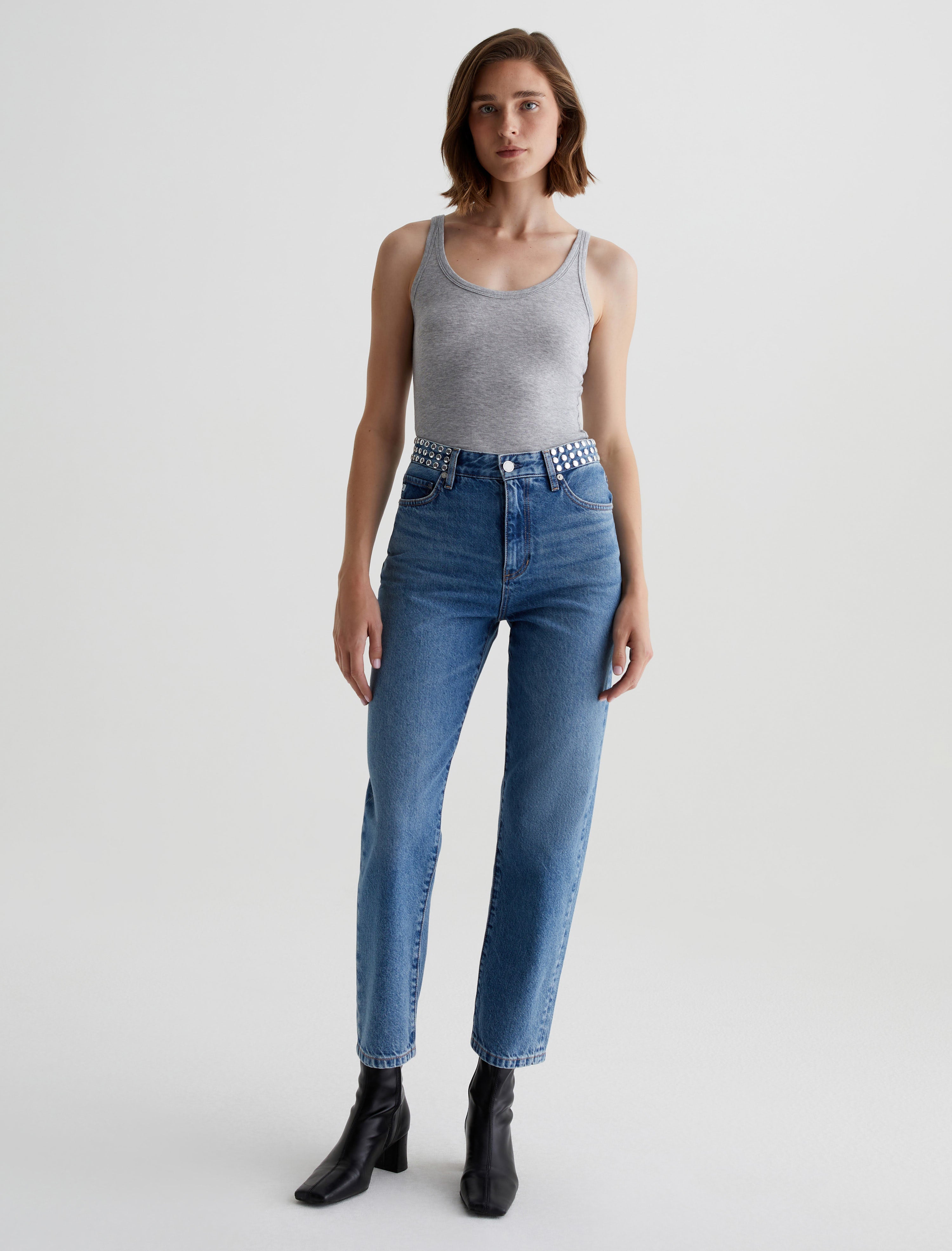 Tristen Studded Straight Leg Jeans Tristen Studded Straight Leg Jeans