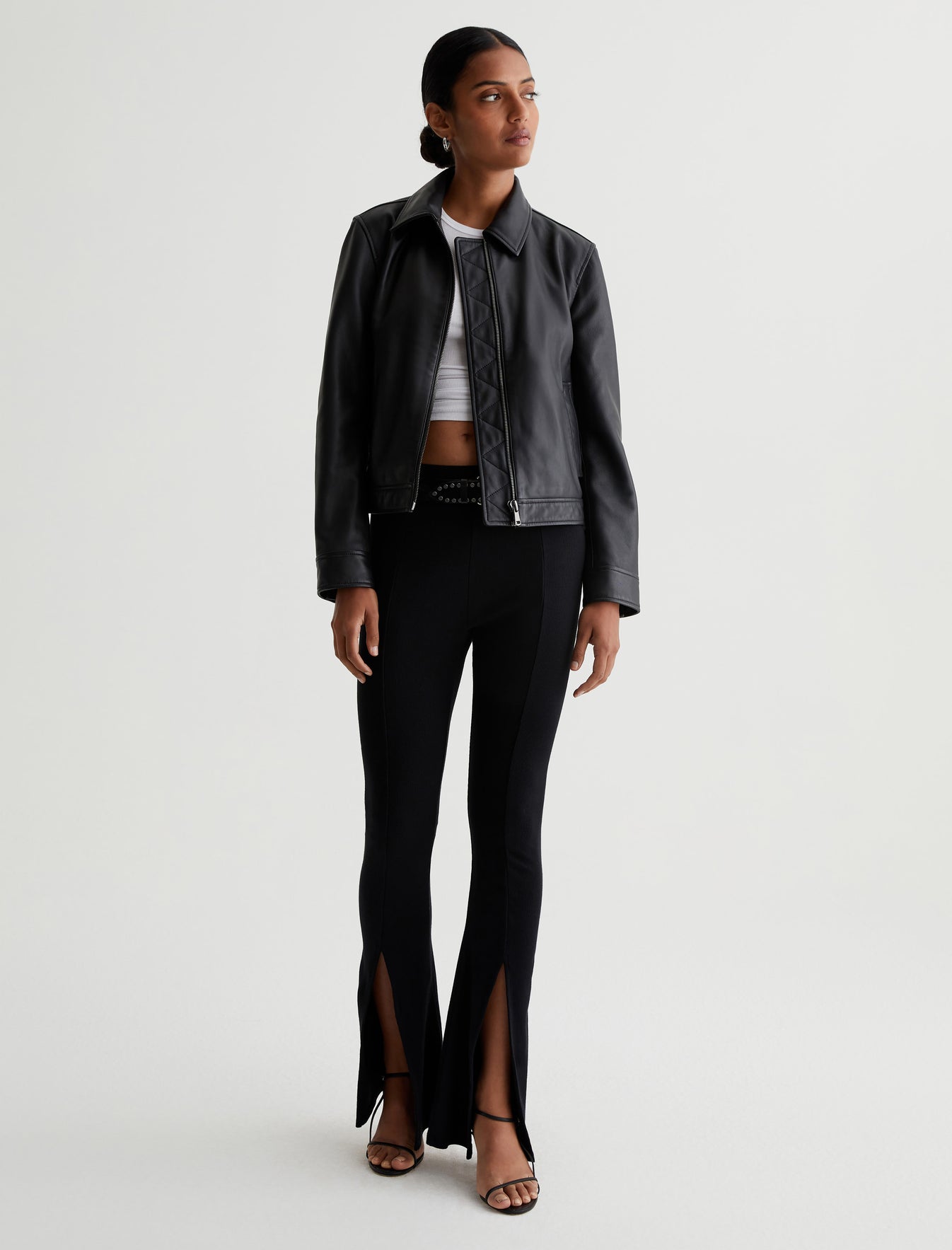 Jayen Jacket True Black Classic Bomber Jacket Photo 4