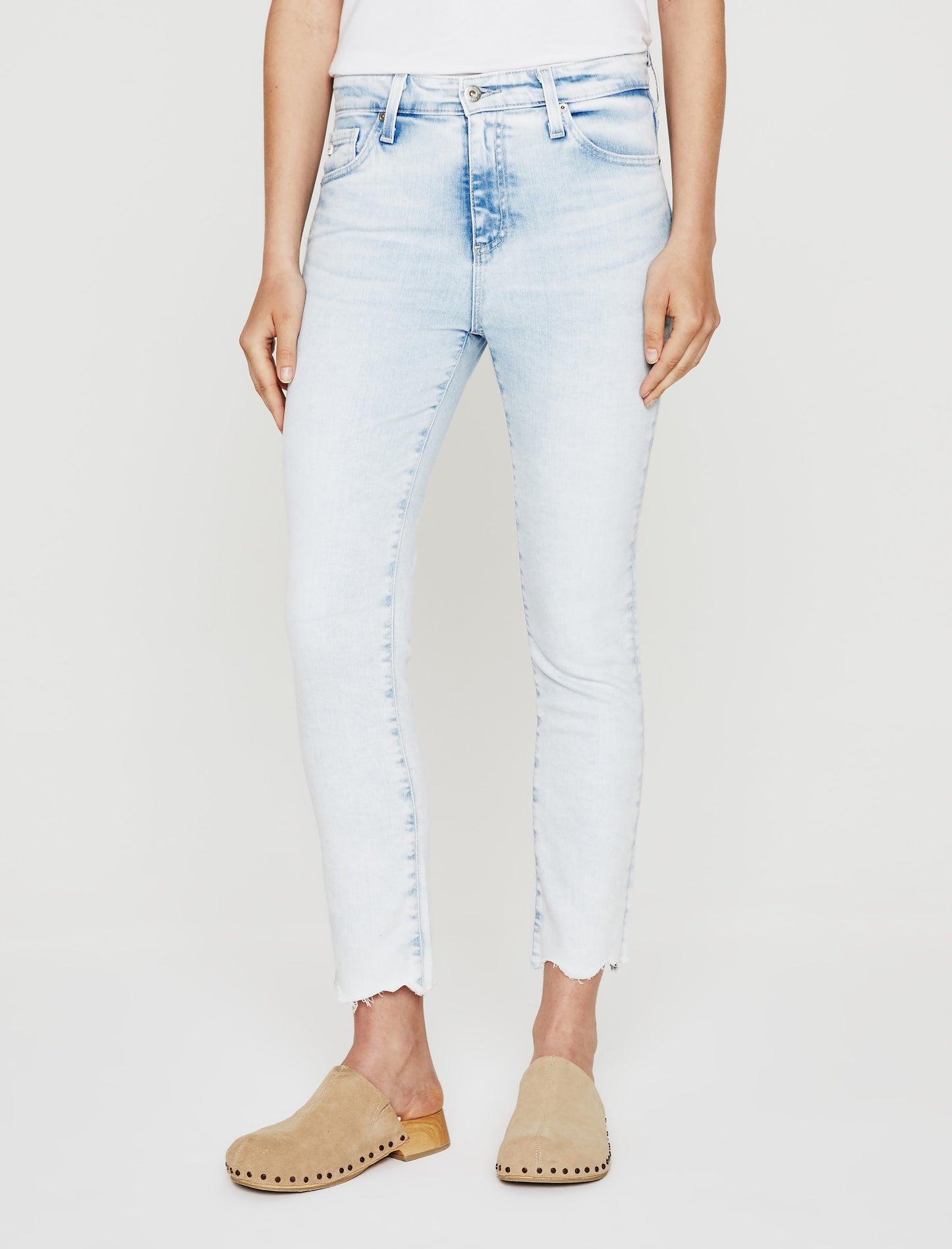 Mari Crop Vp Clear Sky High-Rise Slim Straight Crop Women Bottom Photo 2