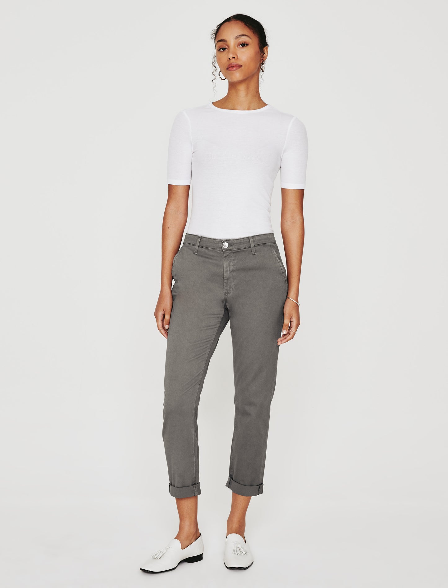 Caden Sulfur Folkestone Grey Tailored Trouser Women Bottom Photo 1