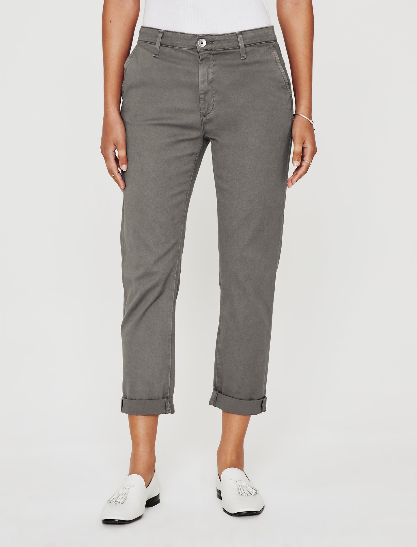 Caden Sulfur Folkestone Grey Tailored Trouser Women Bottom Photo 2