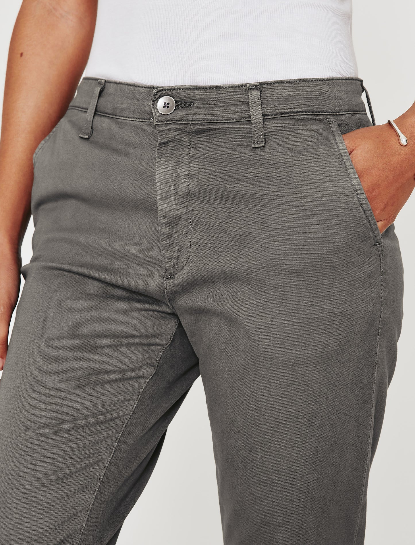 Caden Sulfur Folkestone Grey Tailored Trouser Women Bottom Photo 3