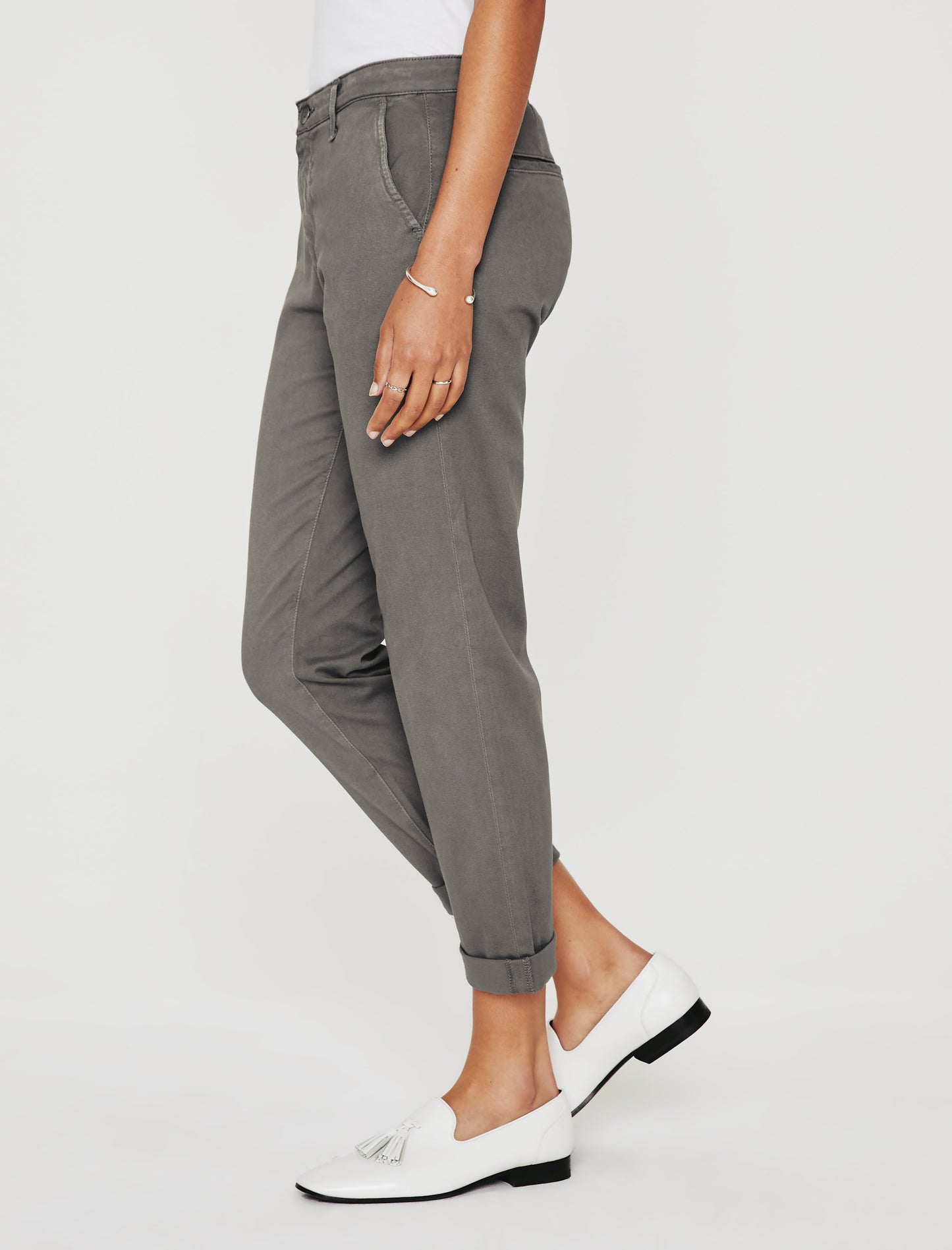 Caden Sulfur Folkestone Grey Tailored Trouser Women Bottom Photo 4