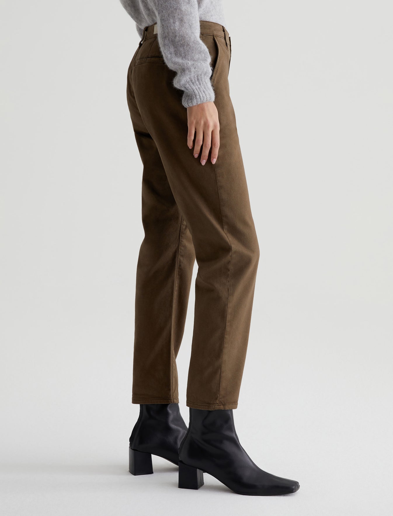 Caden Sulfur Oak Brown Tailored Trouser Women Bottom Photo 4