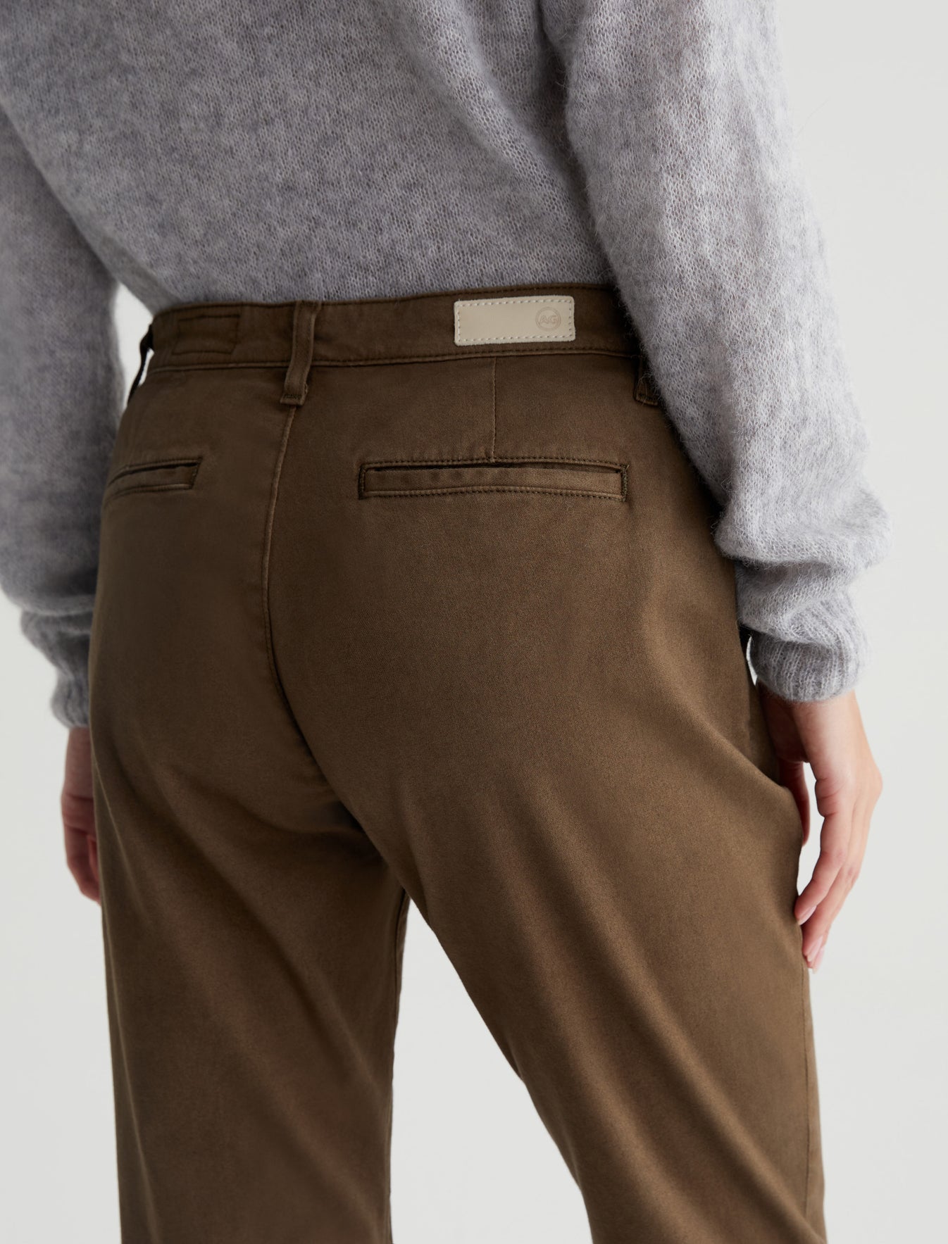Caden Sulfur Oak Brown Tailored Trouser Women Bottom Photo 5