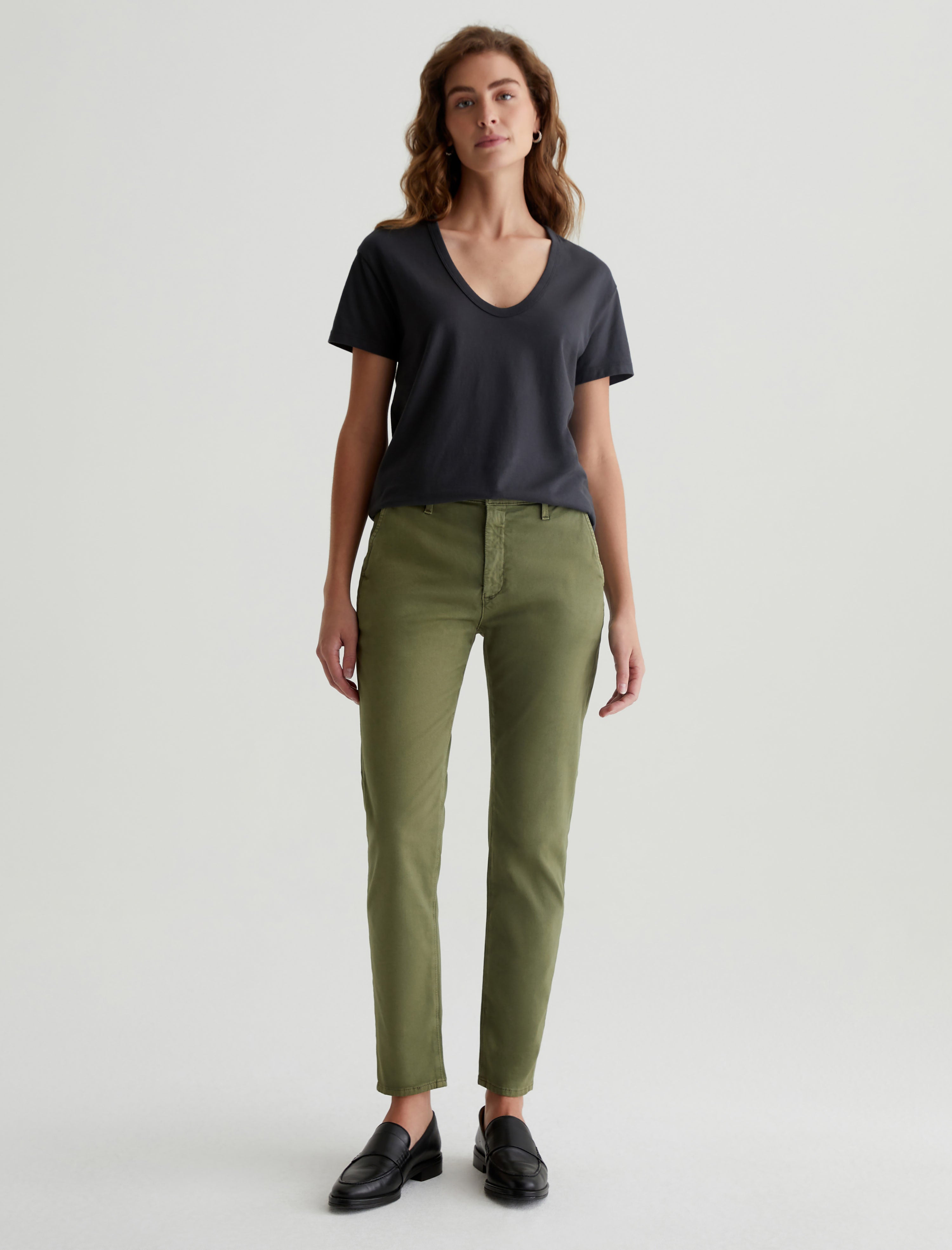 Caden Sulfur Succulent Garden Tailored Trouser Women Bottom Photo 1