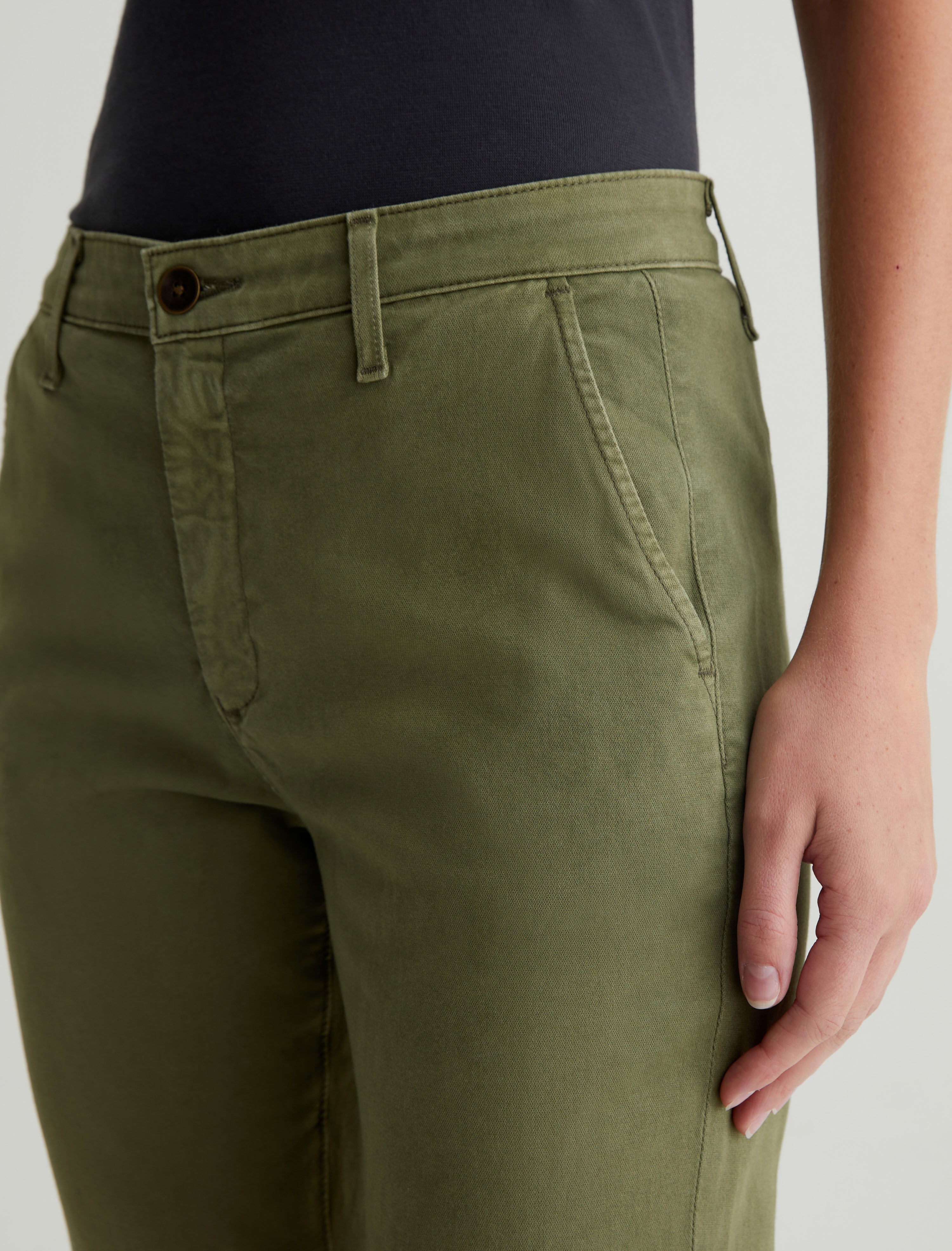 Caden Sulfur Succulent Garden Tailored Trouser Women Bottom Photo 3
