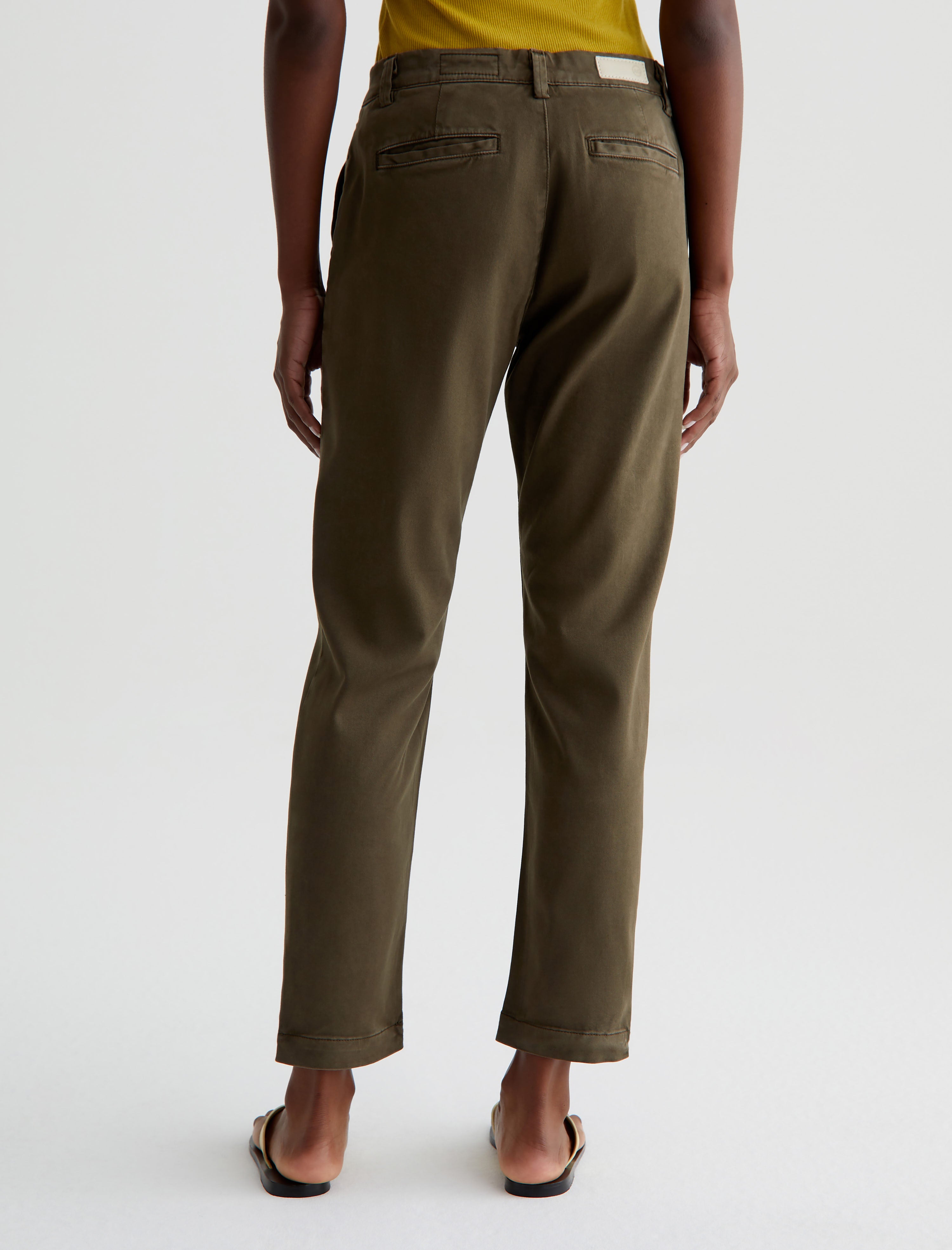 Caden Sulfur Shady Moss Tailored Trouser Women Bottom Photo 7