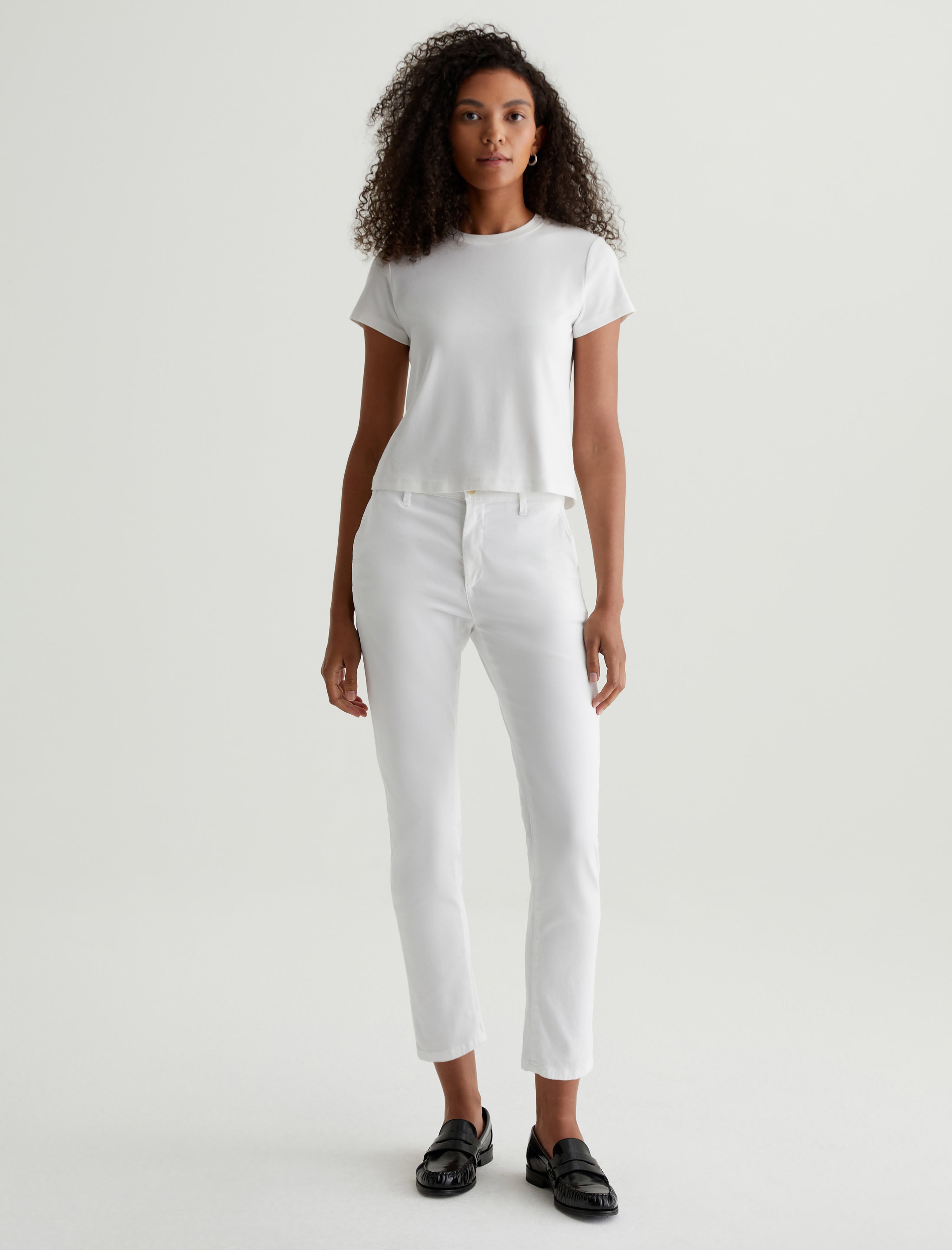 Caden White Tailored Trouser Women Bottom  Photo 1