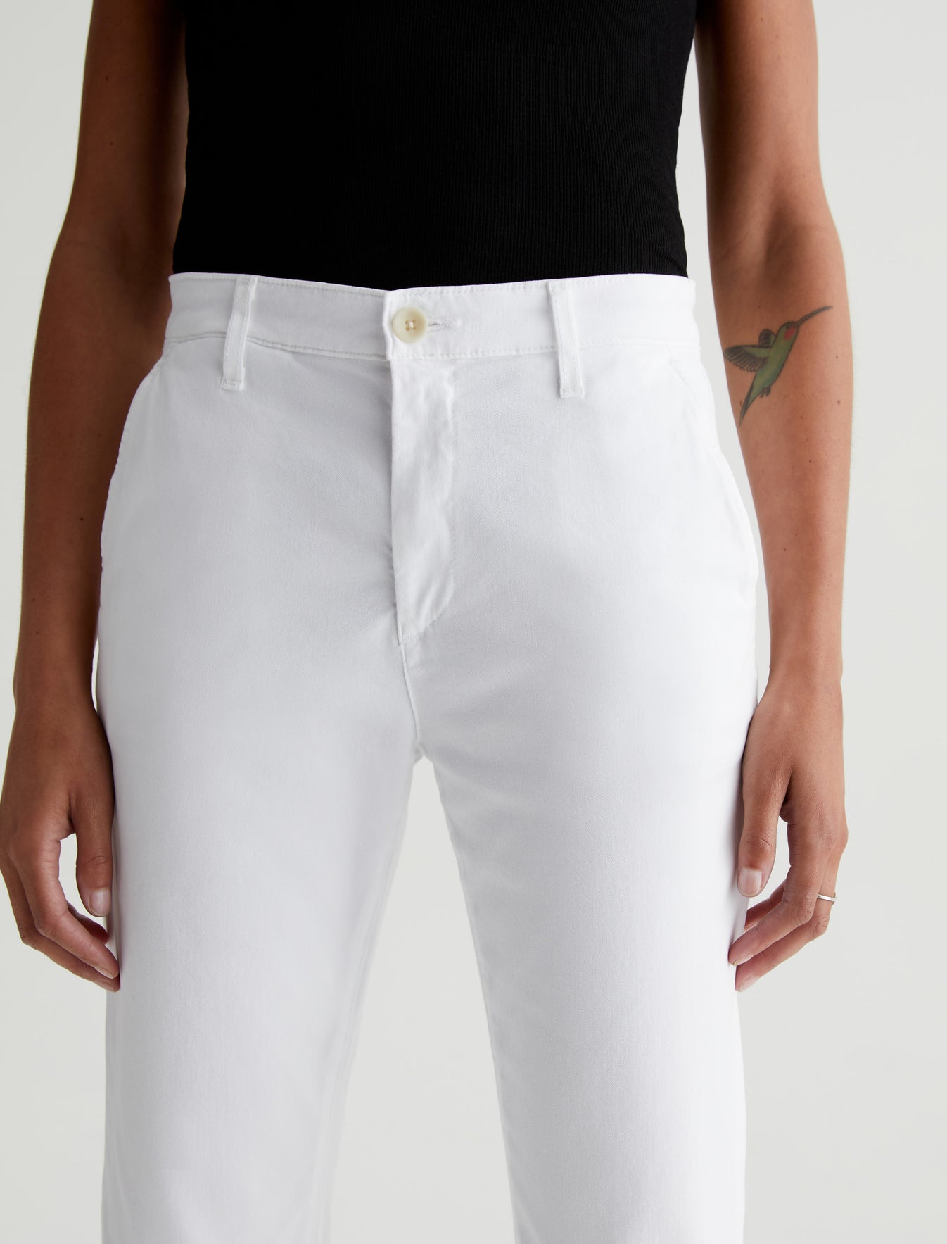 Caden White Tailored Trouser Women Bottom Photo 3
