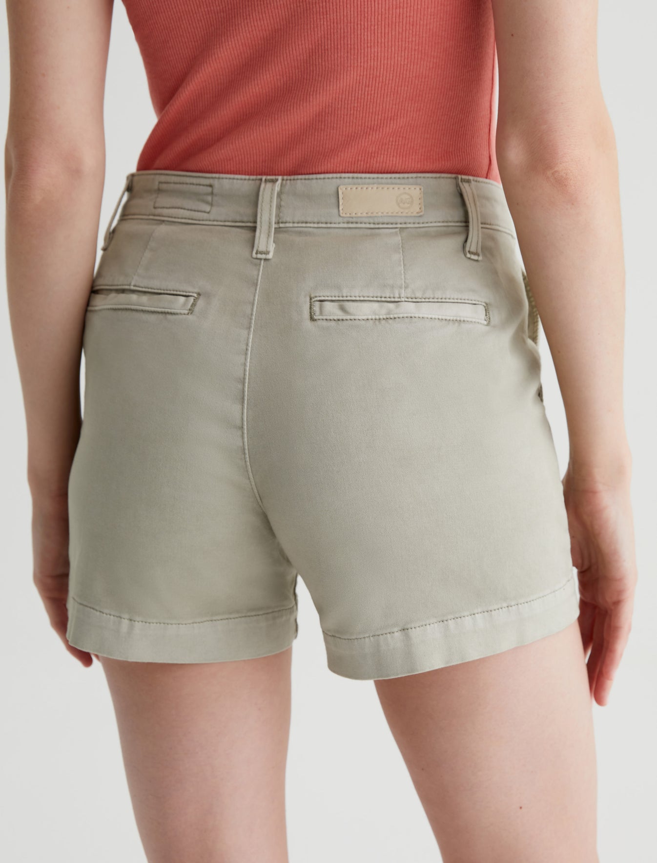 Caden Short Sulfur Dried Parsley Tailored Trouser Short Women Bottom Photo 6