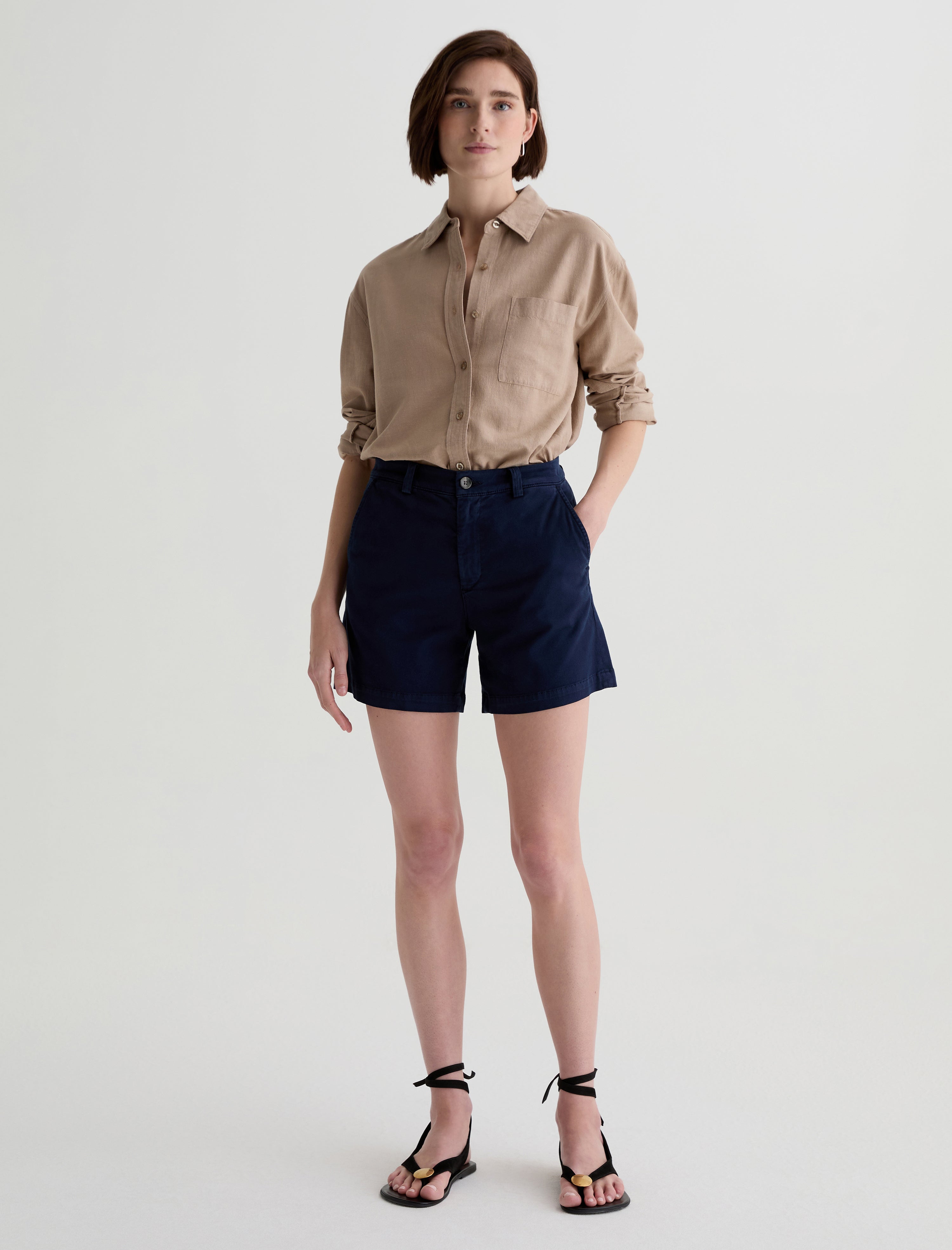 Jude Short Deep Trenches Chino Short Women Bottom Photo 1