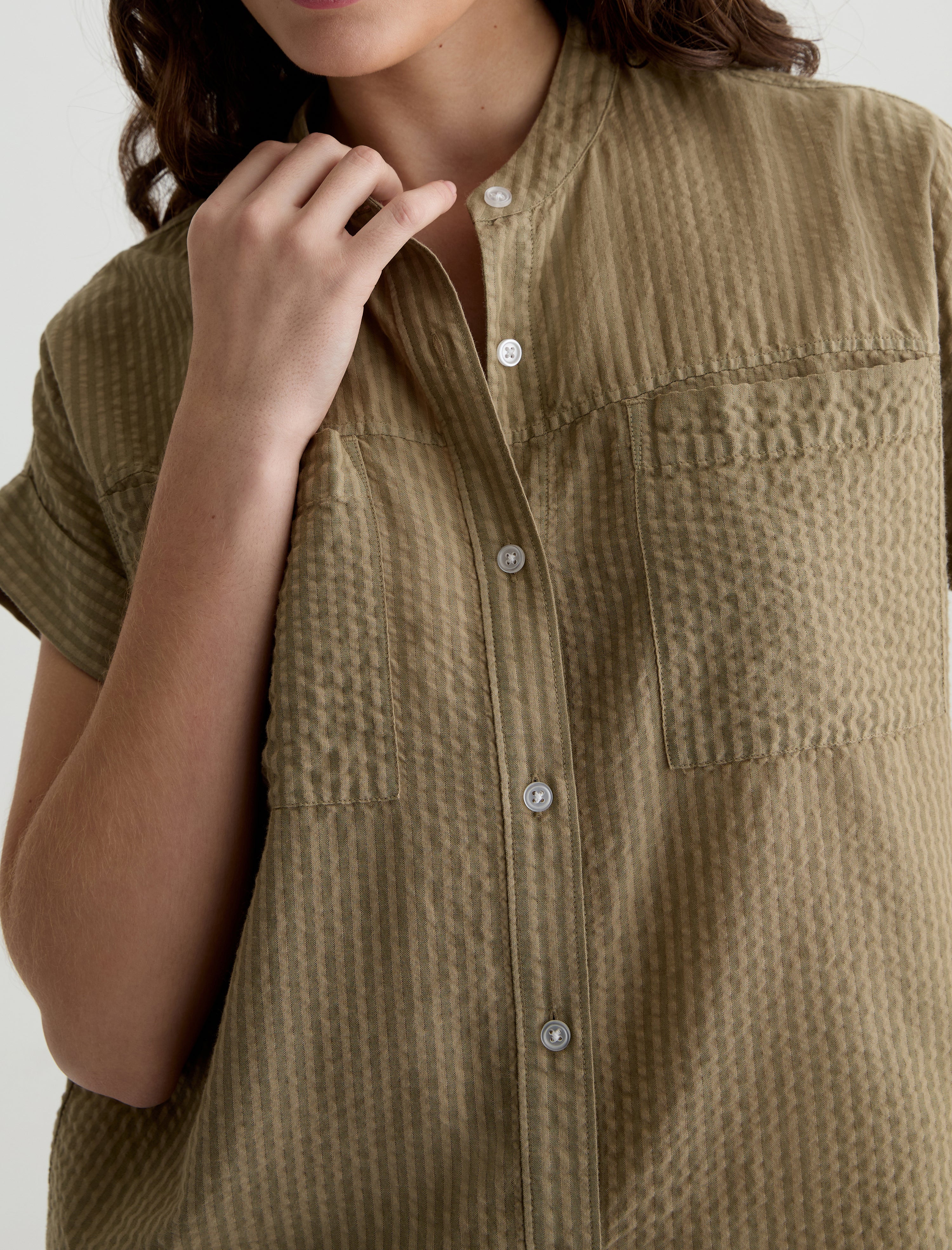 Ellis Shirt Basil Short Sleeve Dolman Shirt Women Top Photo 2