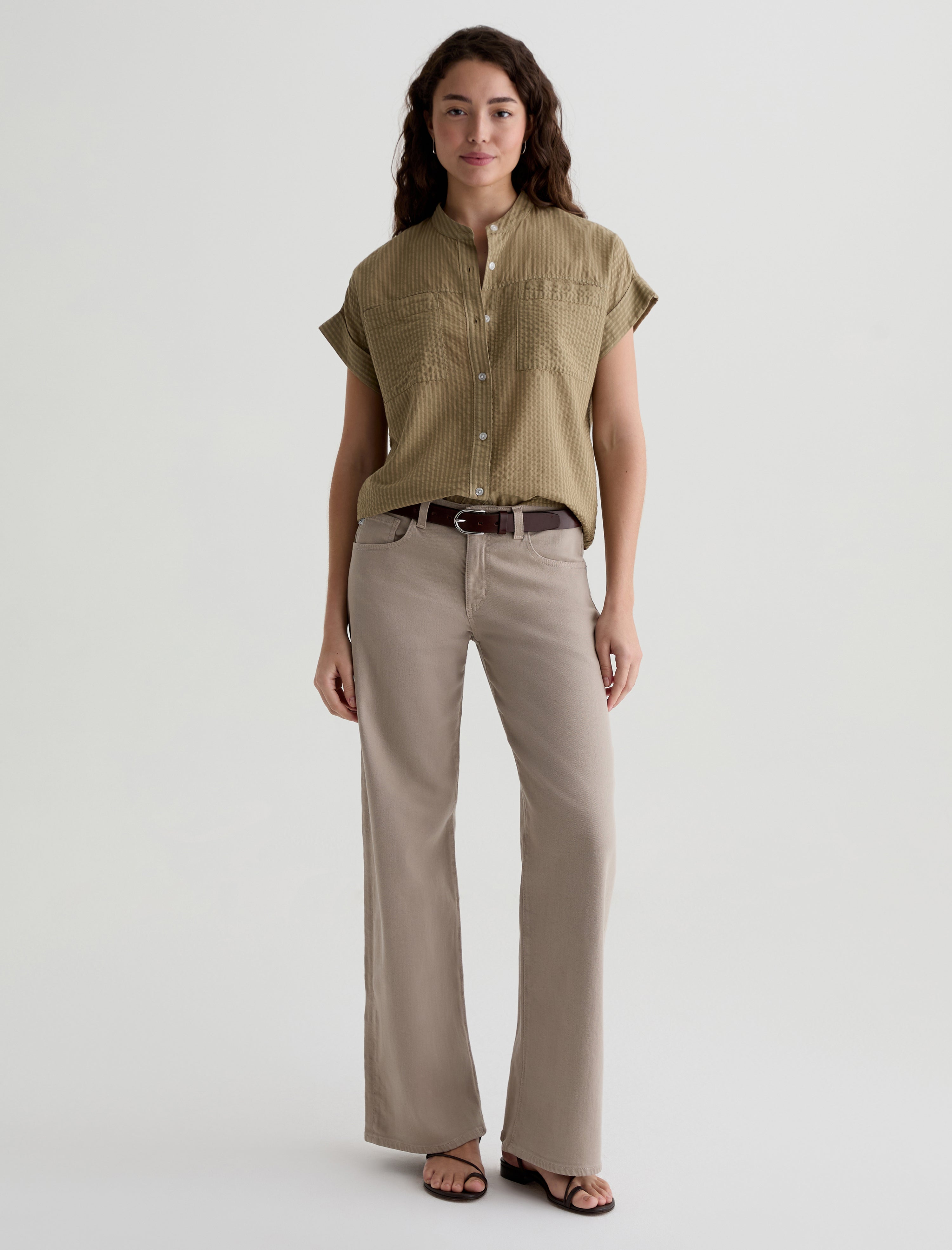 Ellis Shirt Basil Short Sleeve Dolman Shirt Women Top Photo 4