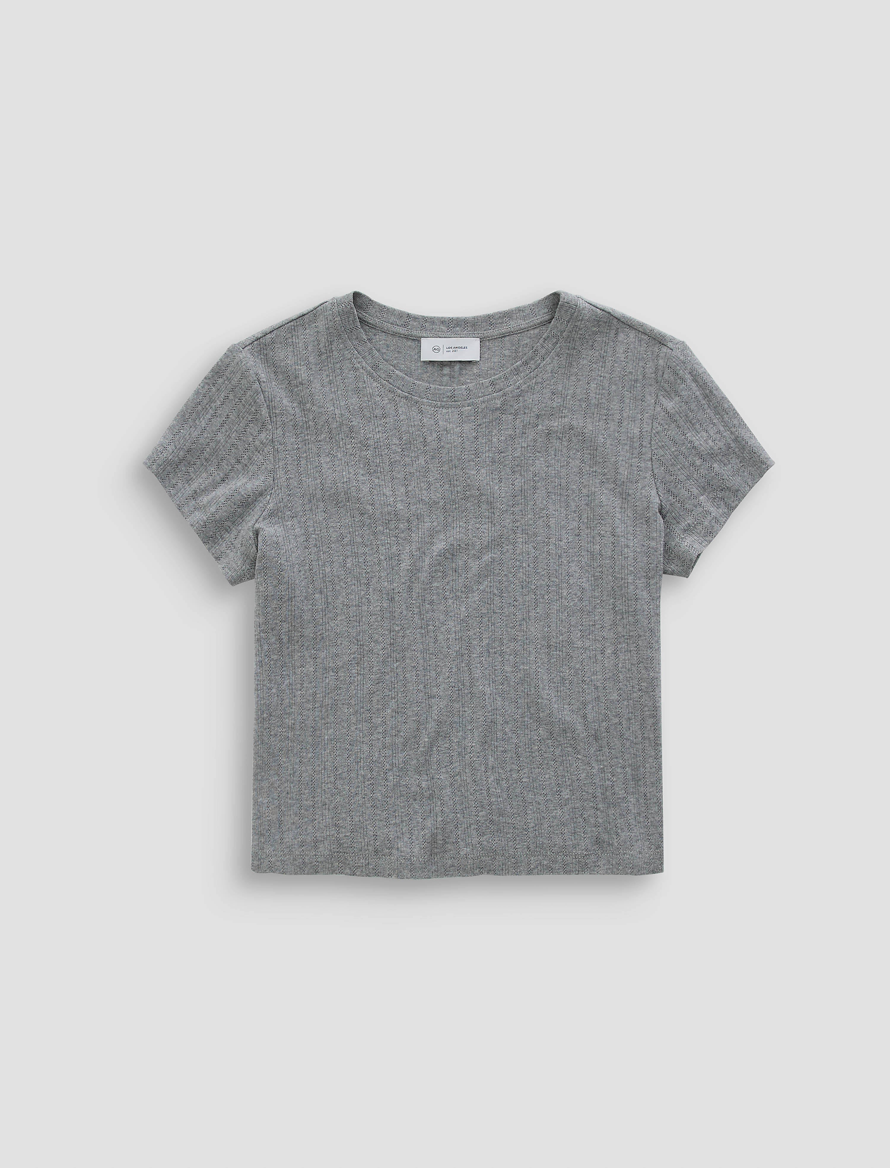 Sadie Crew Heather Grey 90'S Vintage Crop Short Sleeve T-Shirt Women Top Photo 9