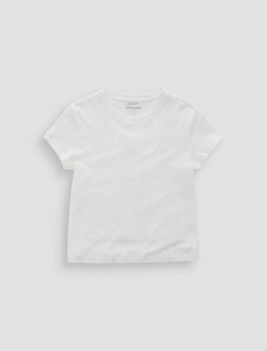Sadie Crew Powder 90'S Vintage Crop Short Sleeve T-Shirt Women Top Photo 9