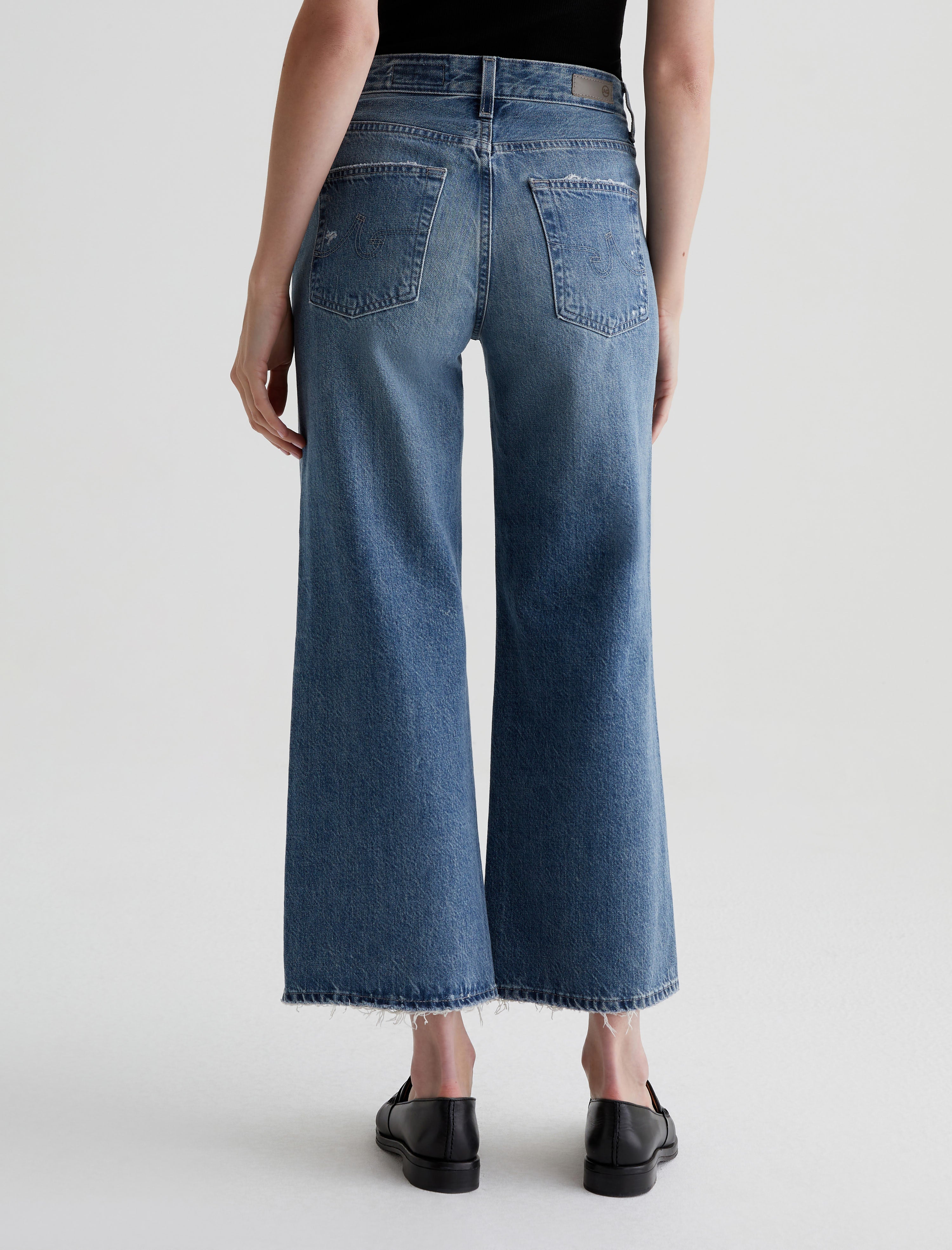 Saige Wide Leg Crop Castlebay High-Rise Straight Women Bottom Photo 7
