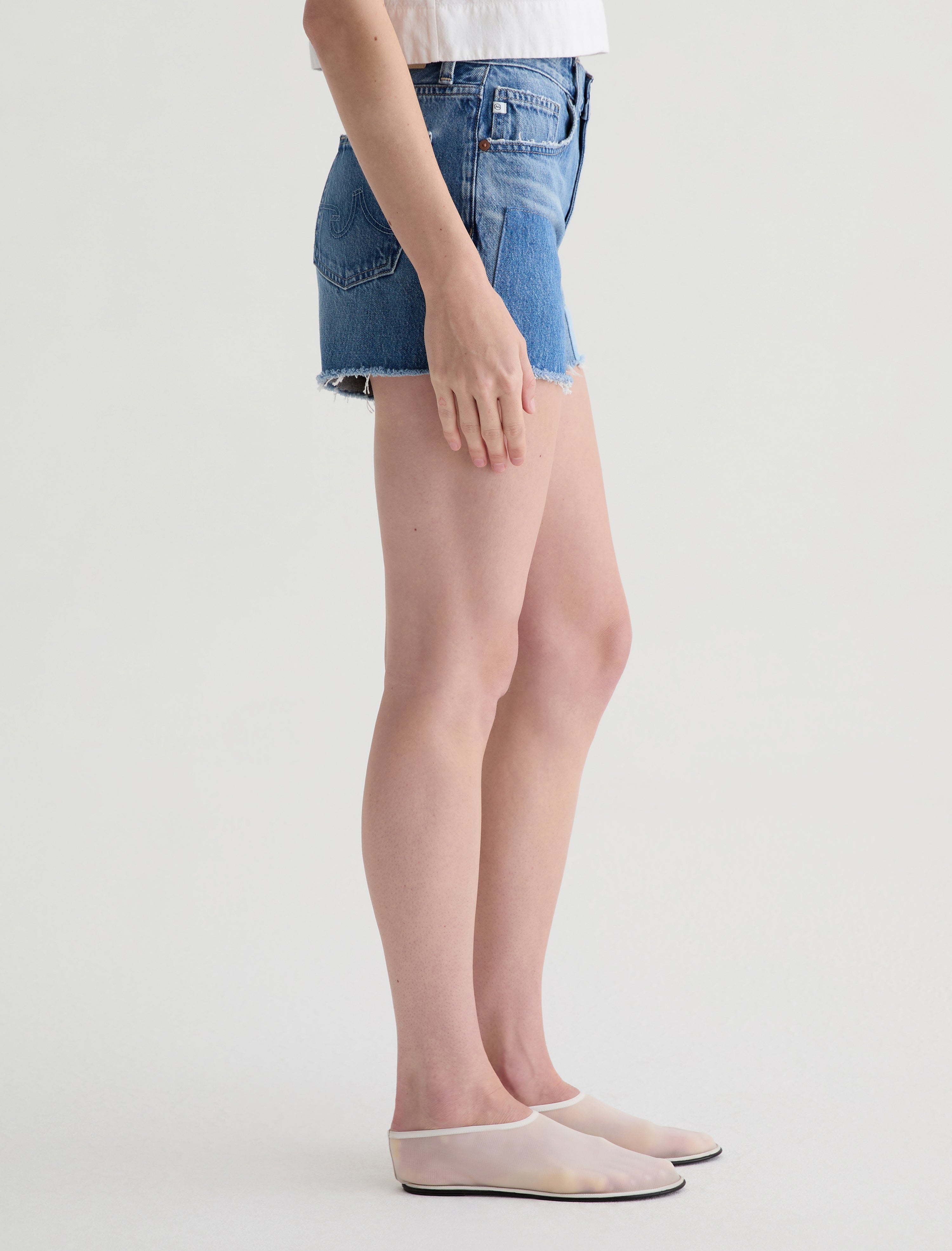 Halle Patchwork Short Gila River High-Rise Patchwork Short Women Bottom Photo 4