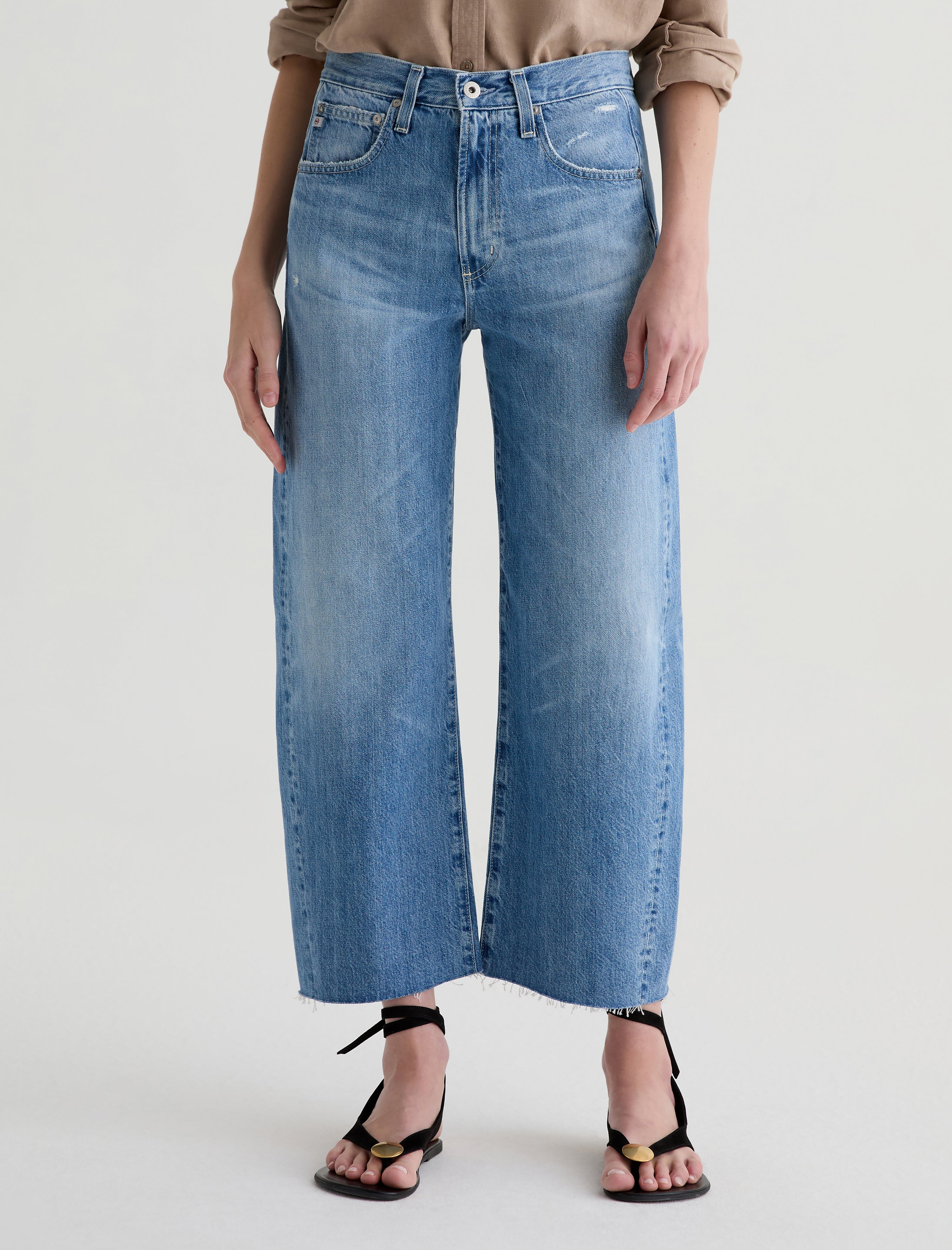 Hattie Crop 17 Years Divergent High-Rise Barrel Women Bottom Photo 2