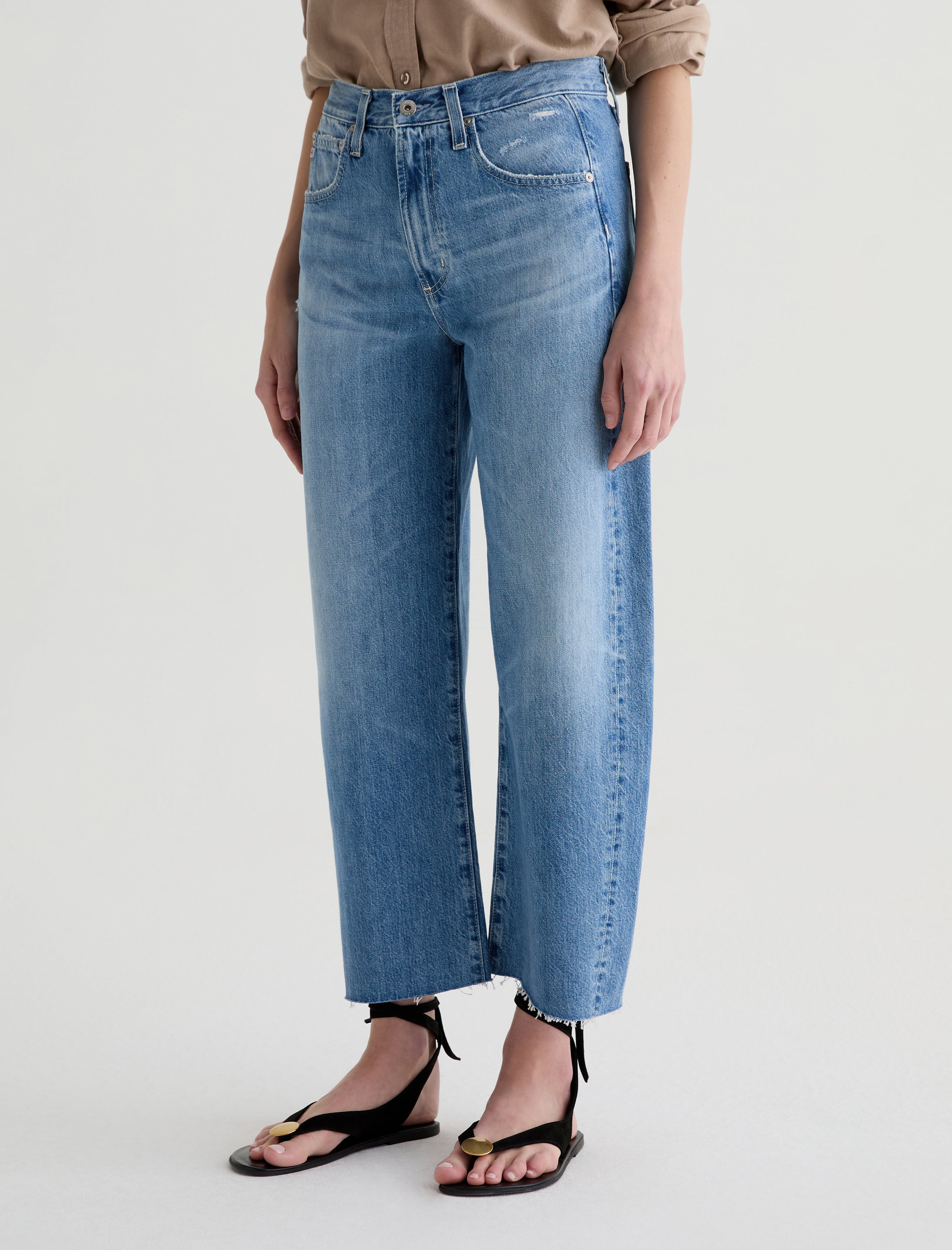 Hattie Crop 17 Years Divergent High-Rise Barrel Women Bottom Photo 4