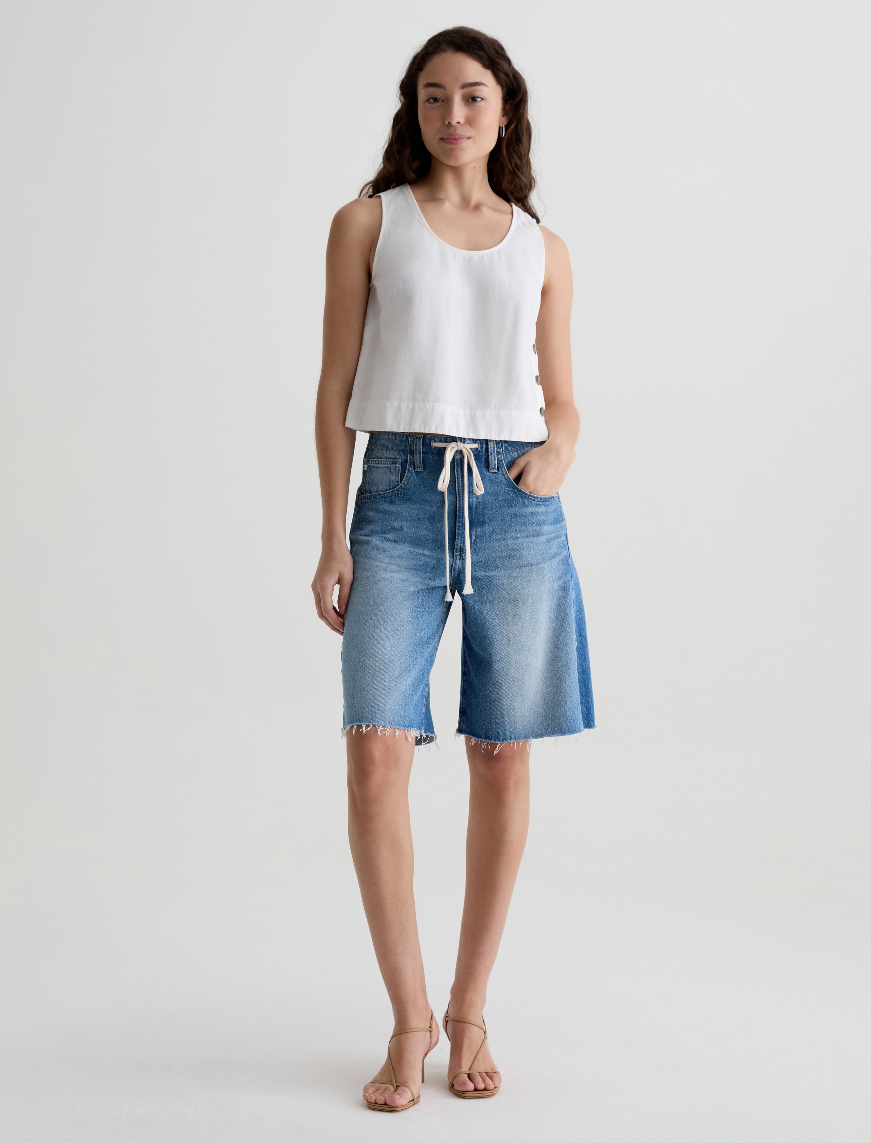 Hattie Cinched Short Sweetwater High-Rise Bermuda Women Bottom Photo 1