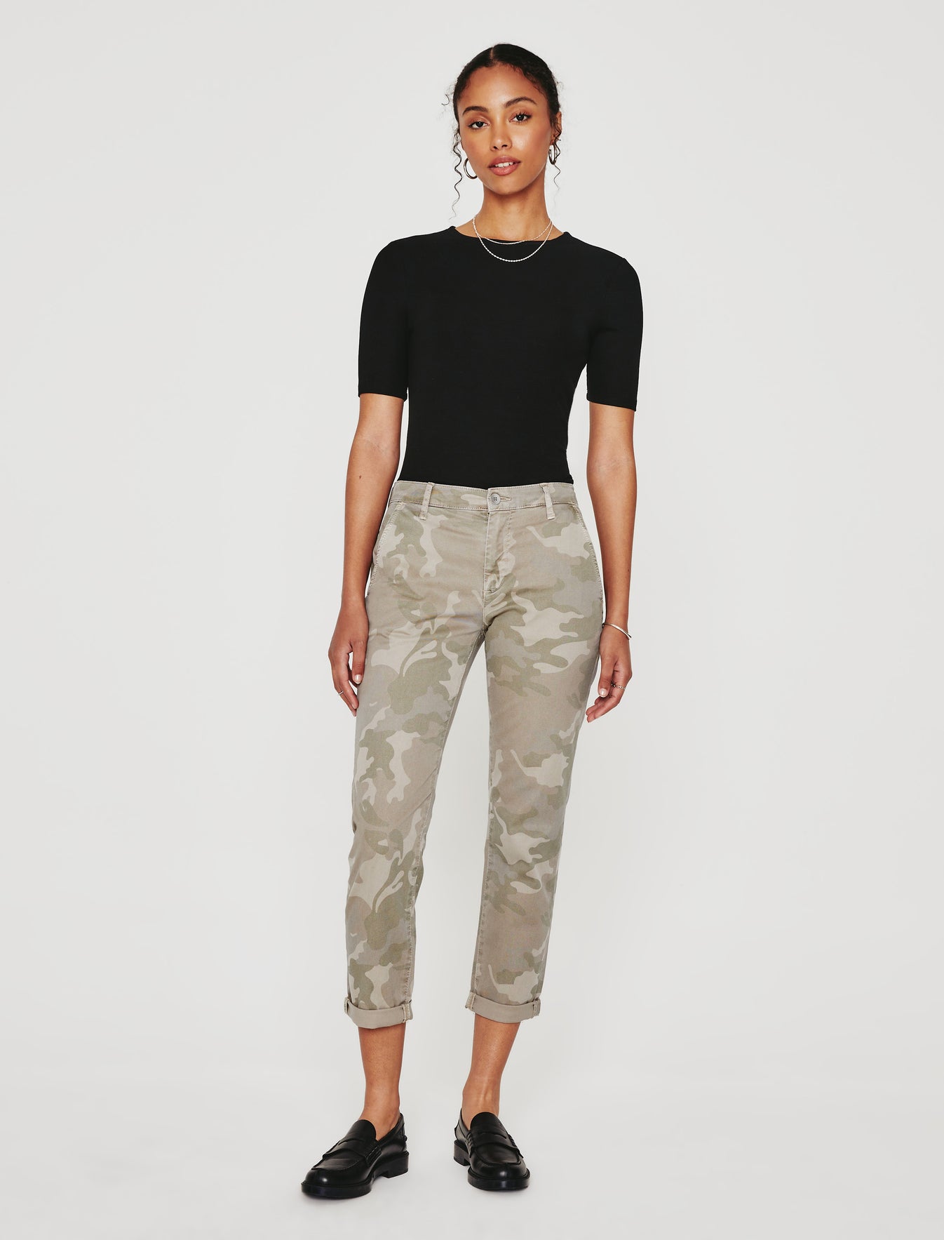 Caden At Ease Camo Natural Multi Tailored Trouser Women Bottom Photo 1