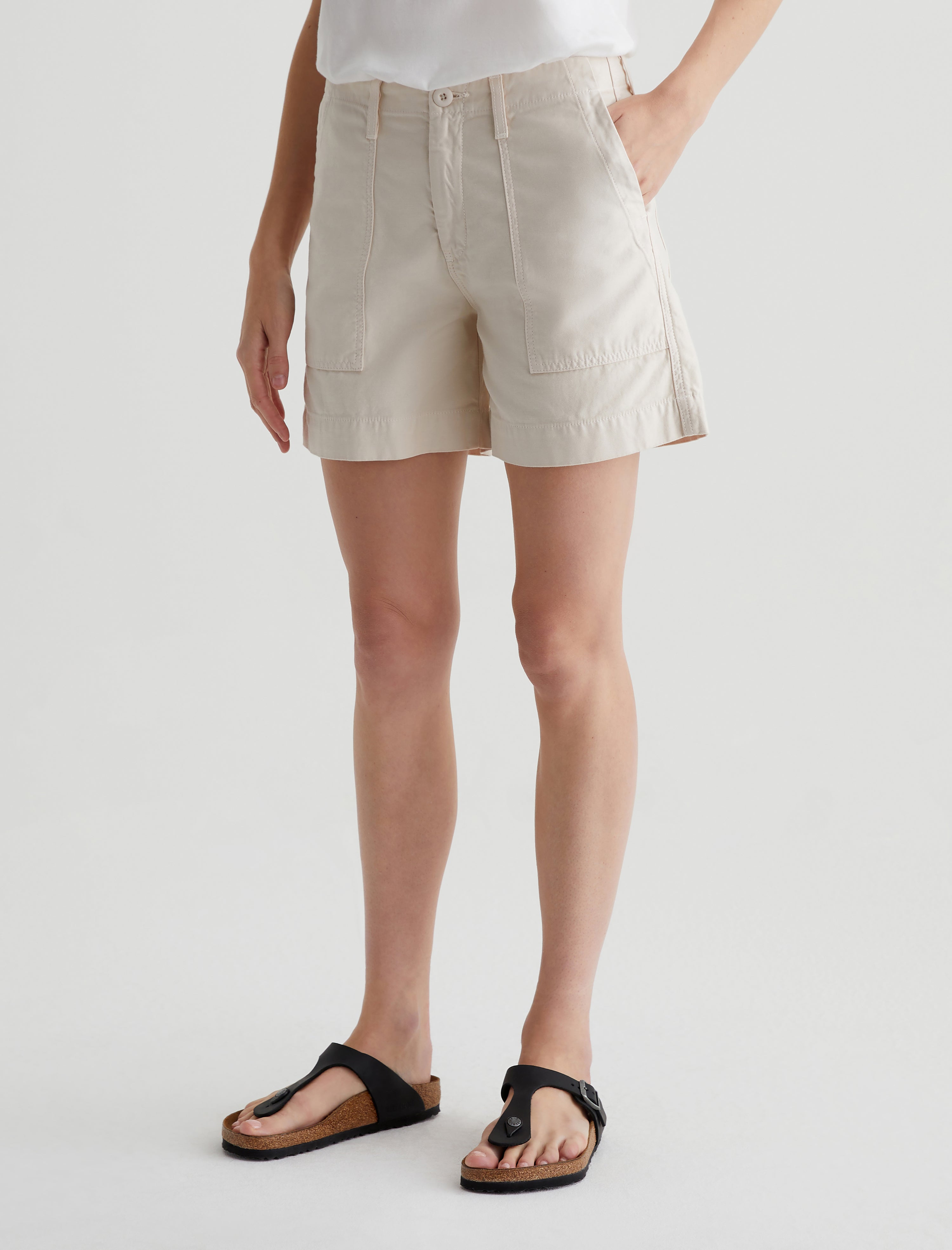 Rosa Short Opal Stone Mid-Rise Utility Short Women Bottom Photo 5