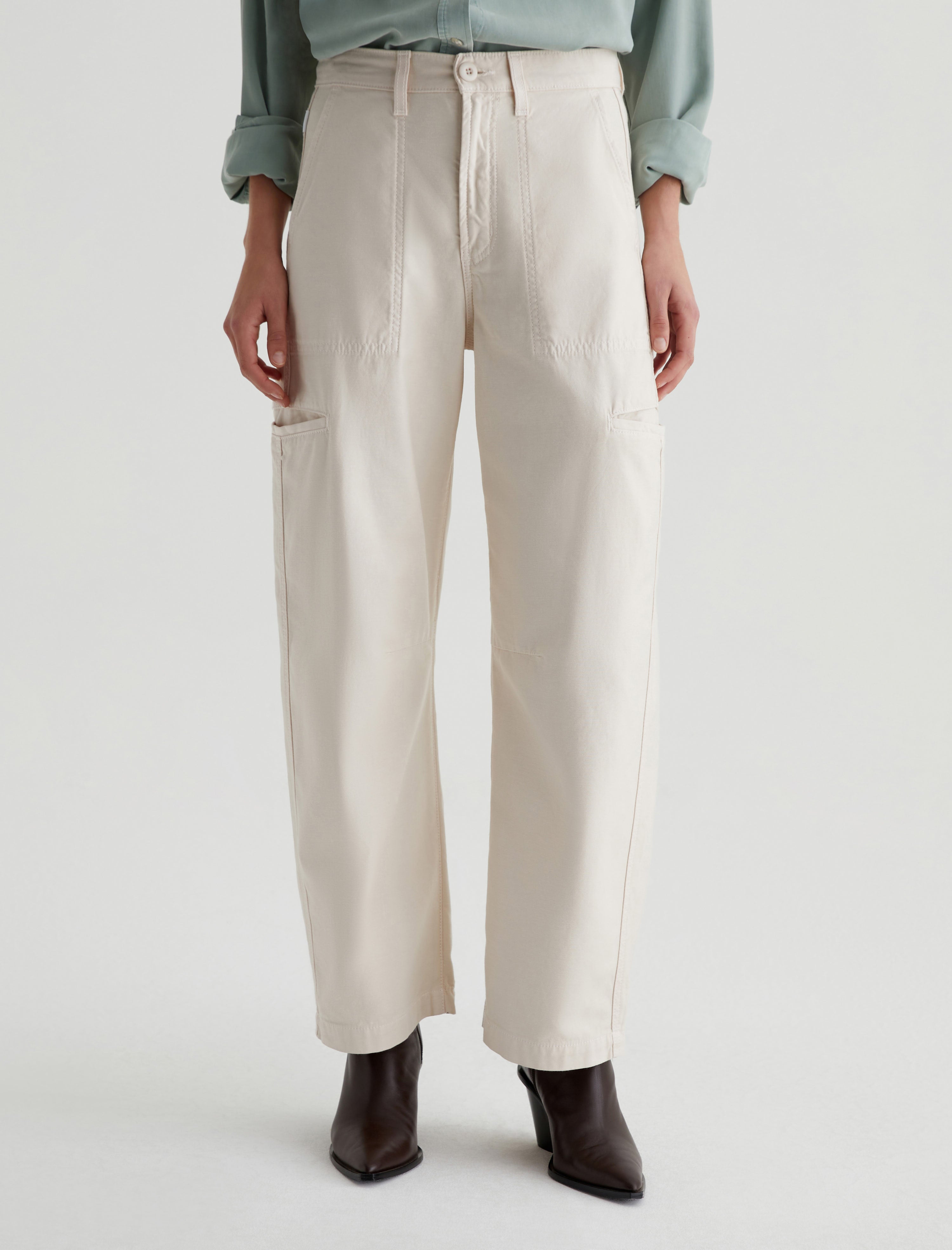 Hazal Opal Stone High-Rise Utility Barrel Women Bottom Photo 2