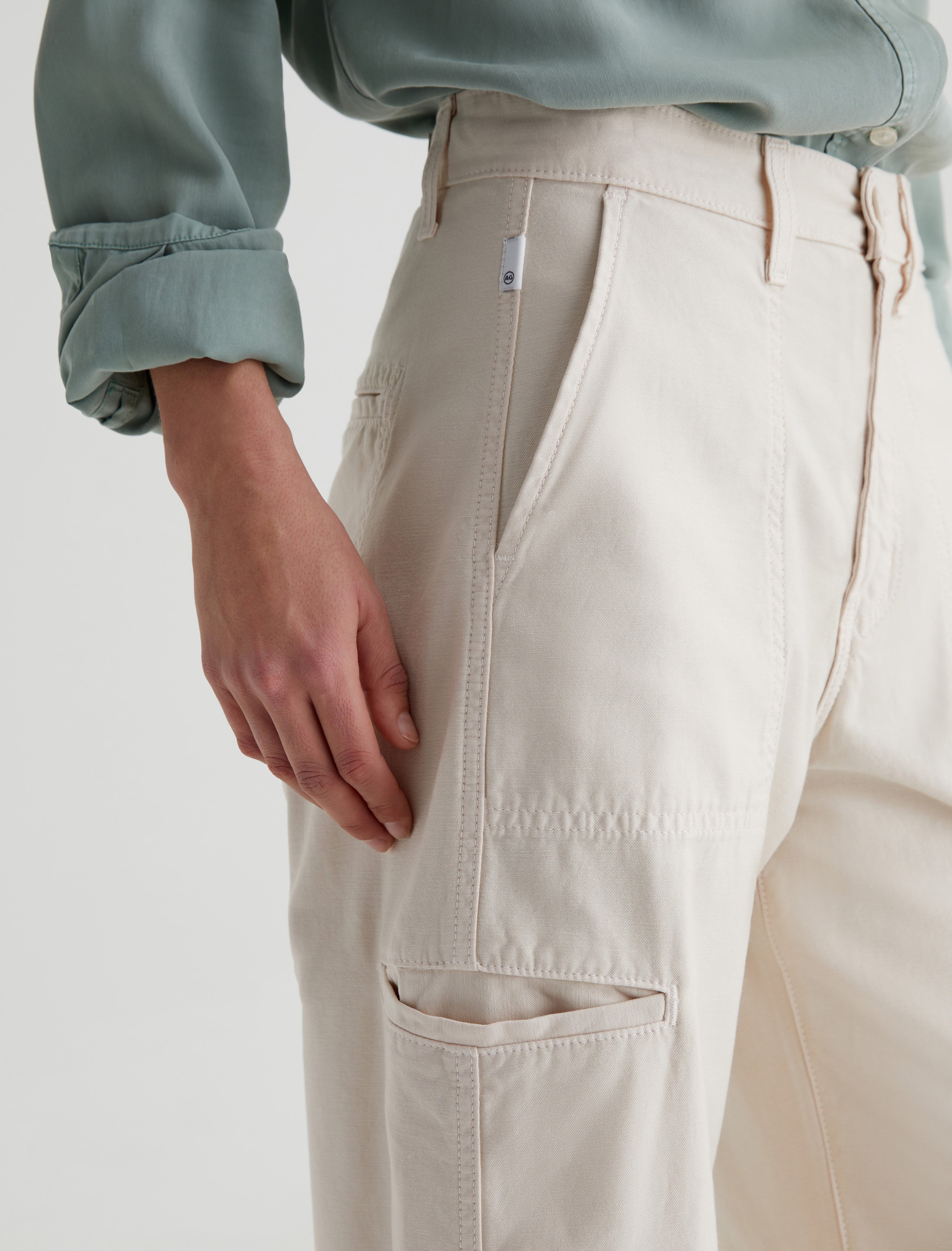 Hazal Opal Stone High-Rise Utility Barrel Women Bottom Photo 3